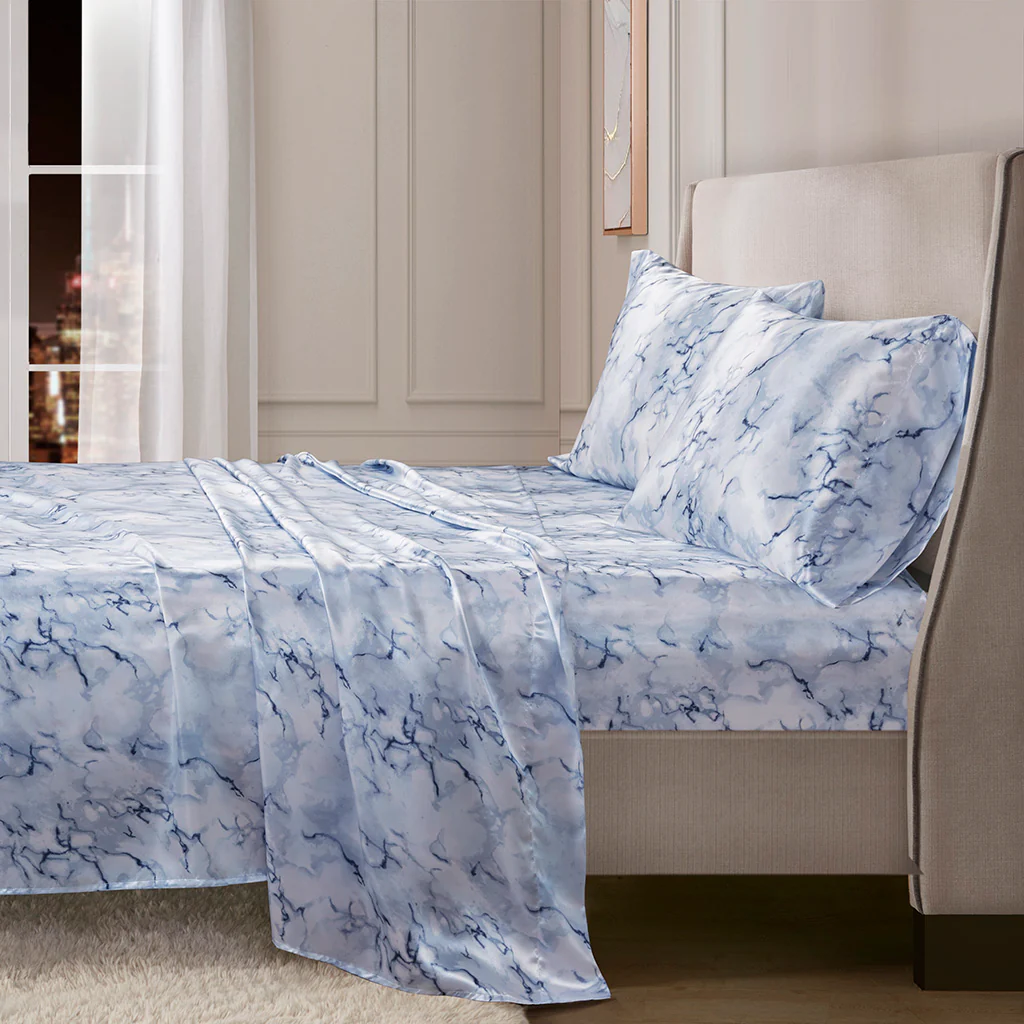 Printed Satin Sheet Set - Image 15
