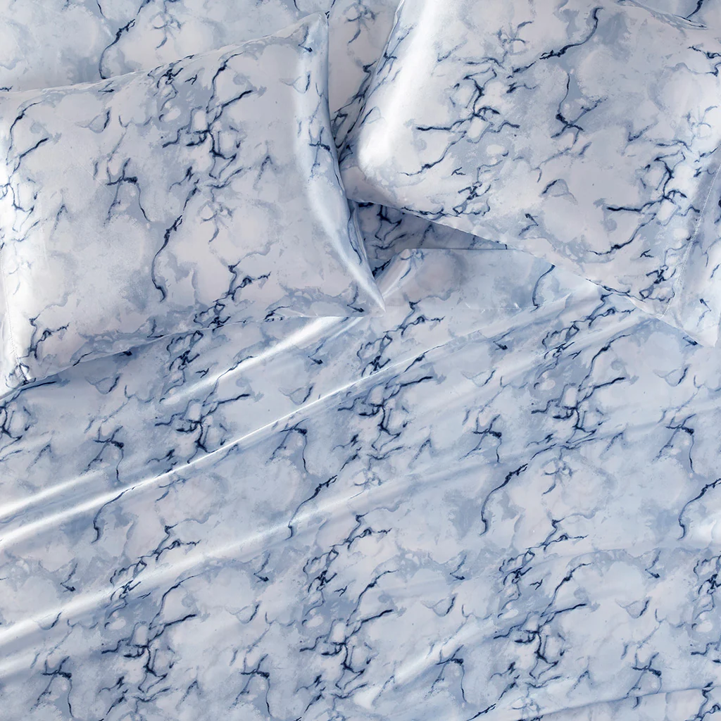 Printed Satin Sheet Set - Image 20