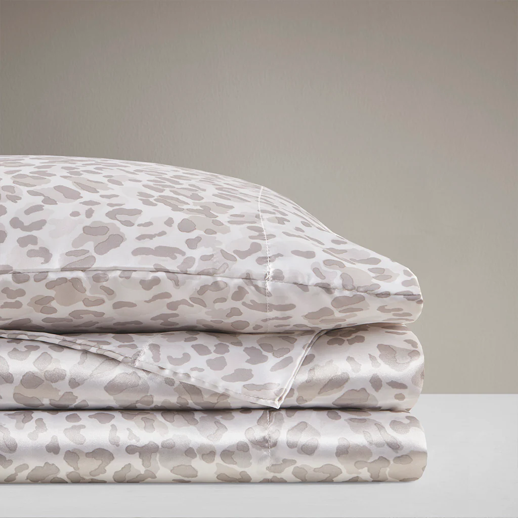 Printed Satin Sheet Set - Image 33
