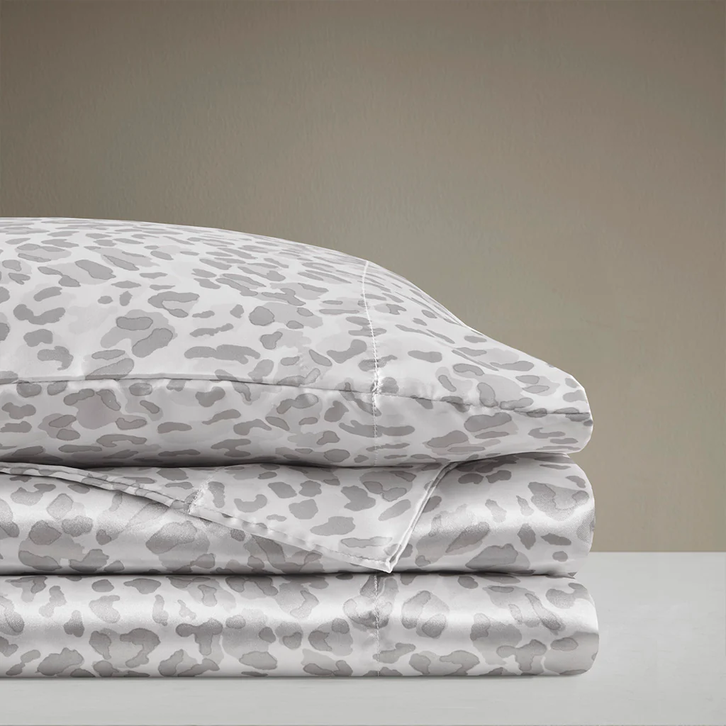 Printed Satin Sheet Set - Image 34