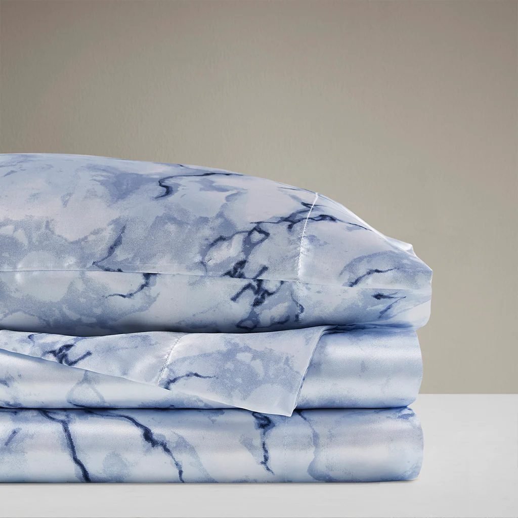 Printed Satin Sheet Set - Image 35