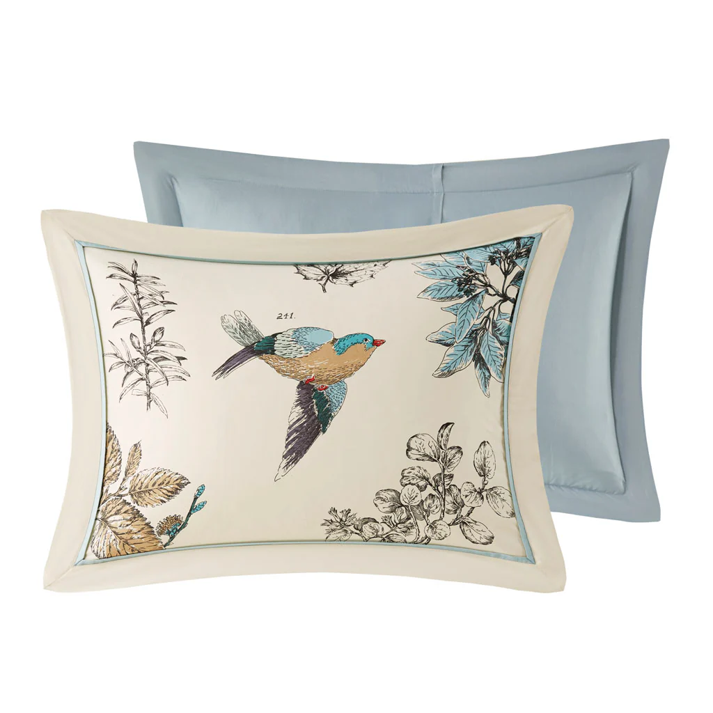 Quincy 7-Piece Printed Cotton Twill Comforter Set - Image 9