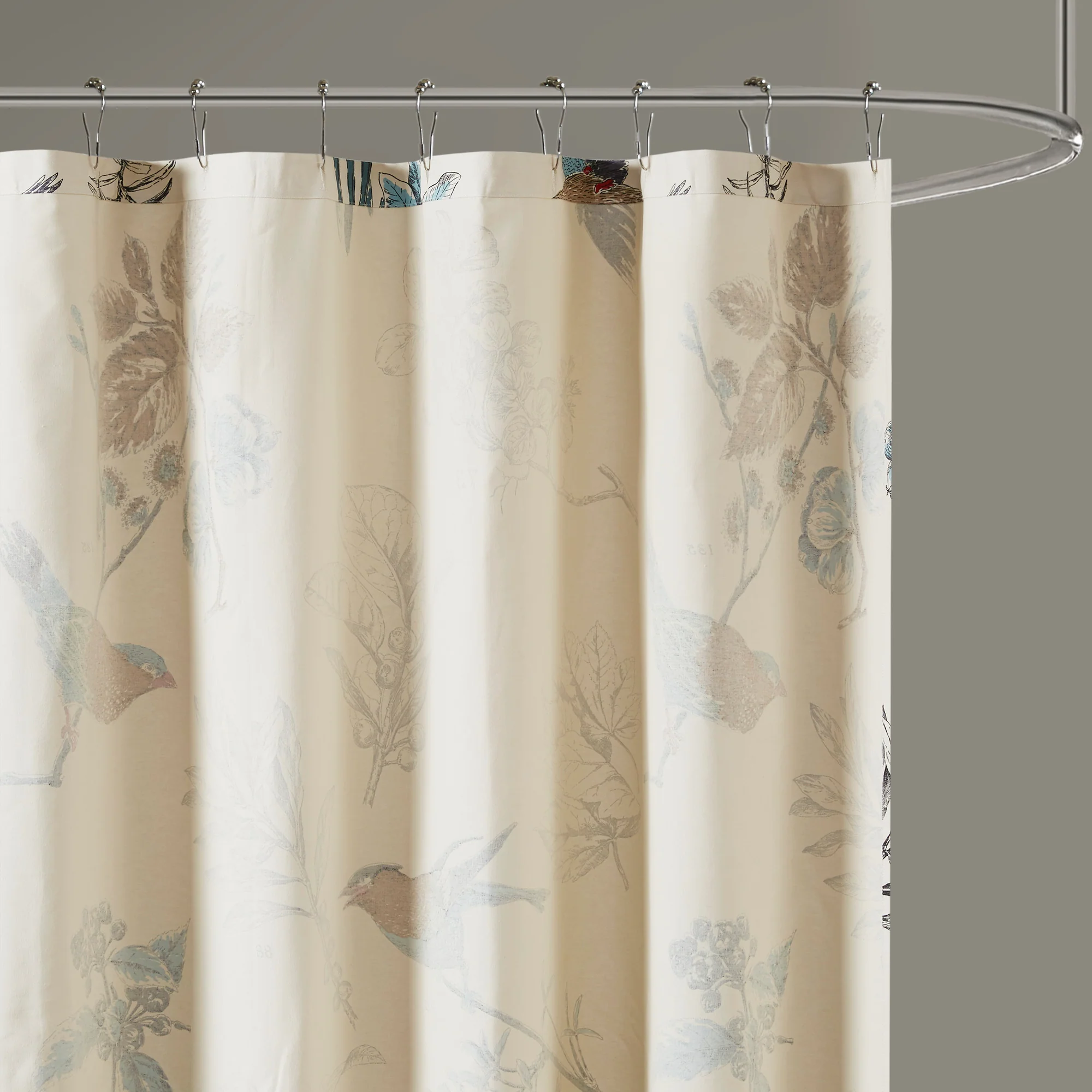 Quincy Printed Cotton Shower Curtain - Image 3