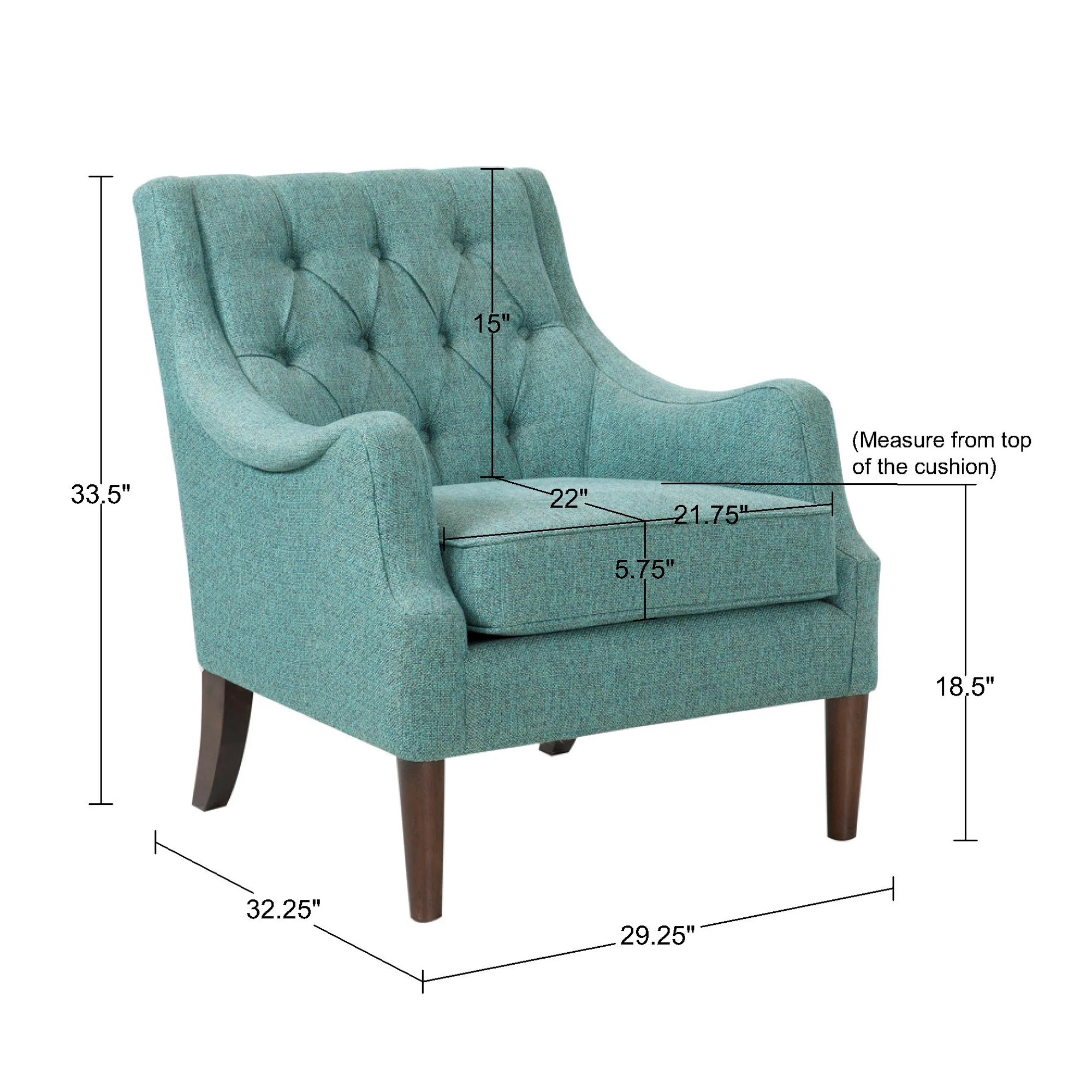 Qwen Button Tufted Accent Chair - Image 35