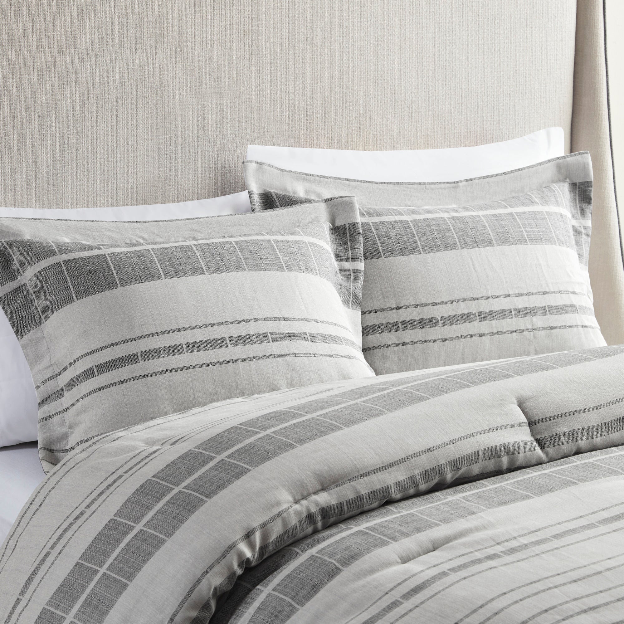 Rhodes 4-Piece Stripe Comforter Set with Throw Pillow - Image 3