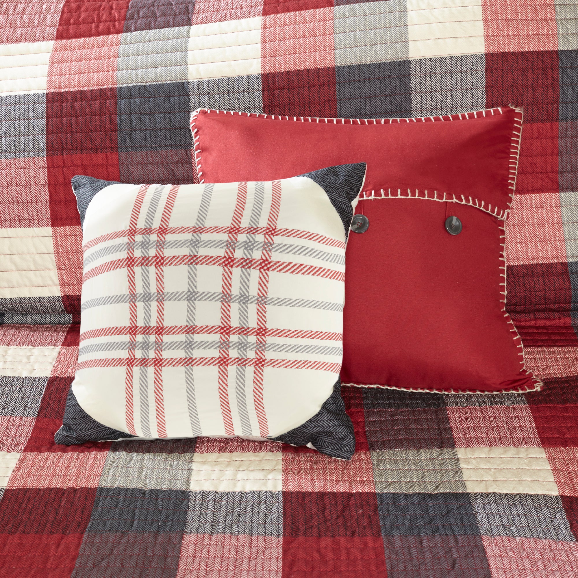 Ridge 6-Piece Herringbone Duvet Cover Set - Image 24