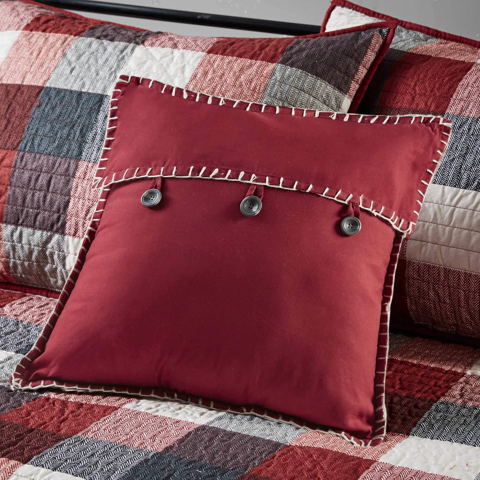 Ridge 6-Piece Reversible Plaid Daybed Cover Set - Image 8
