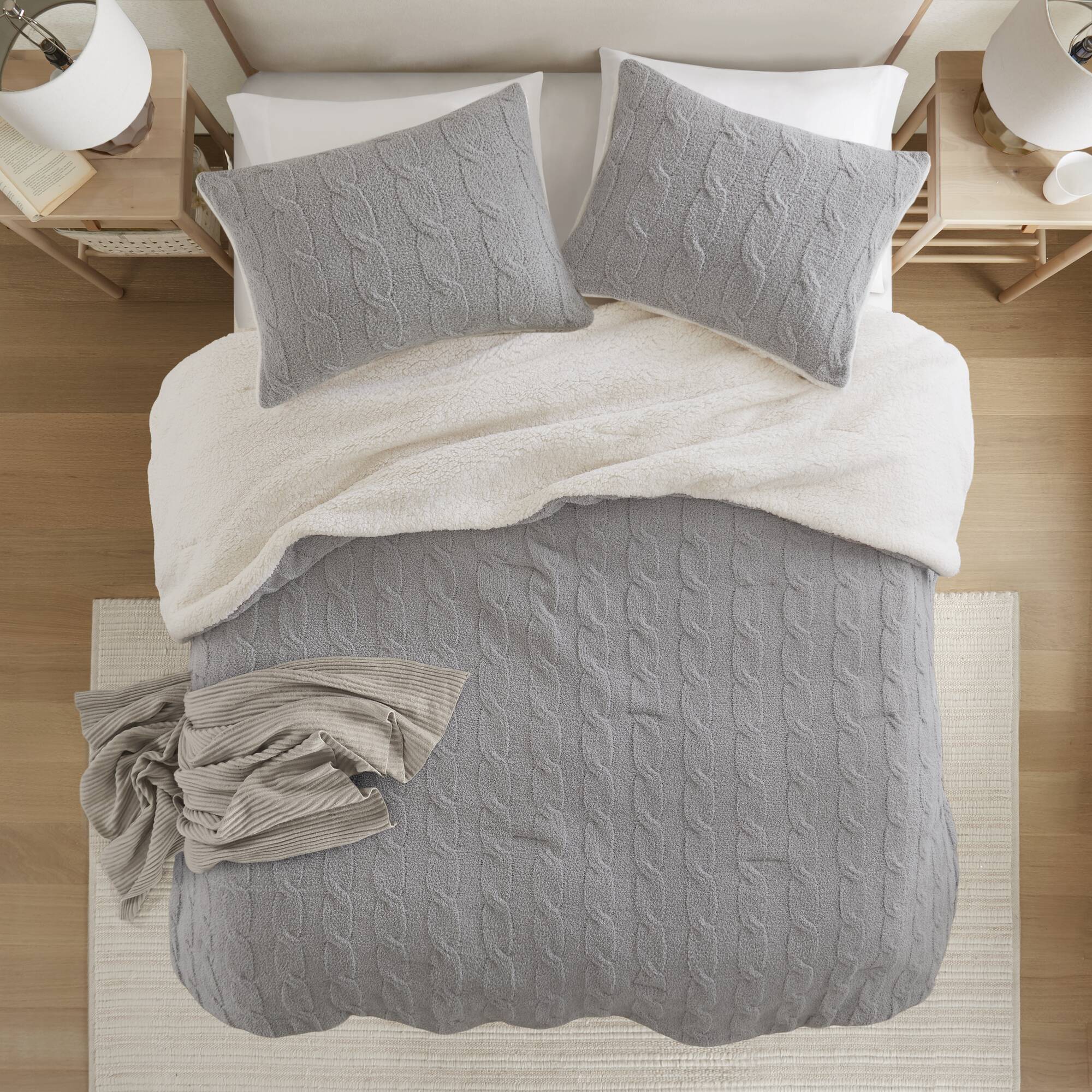 Riordan Waffle Knit Chenille Comforter Set - Image 19