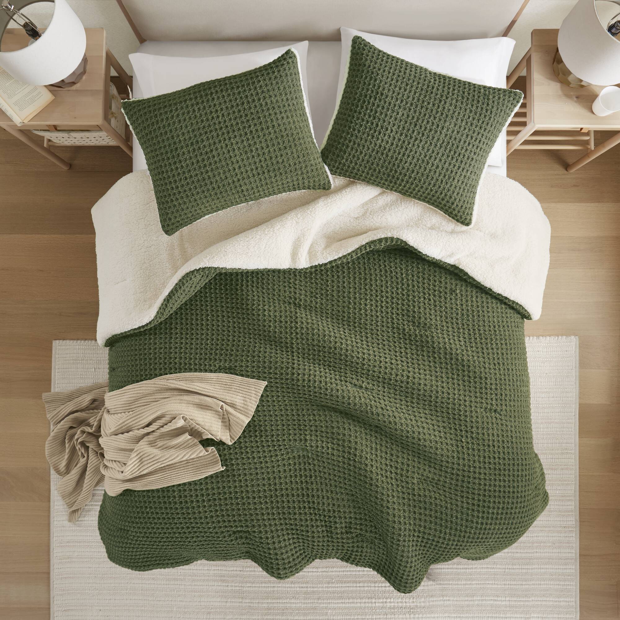 Riordan Waffle Knit Chenille Comforter Set - Image 42