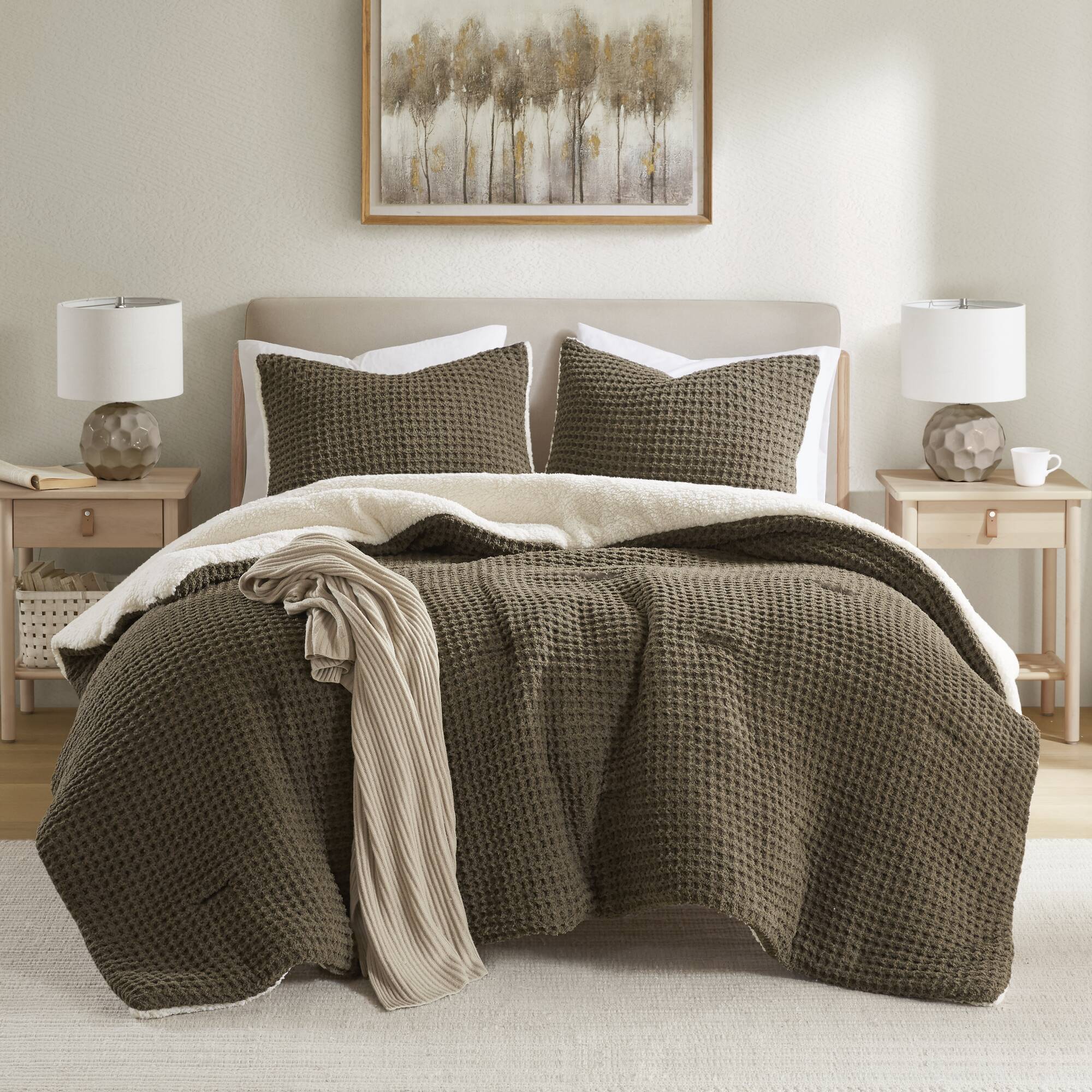 Riordan Waffle Knit Chenille Comforter Set - Image 5