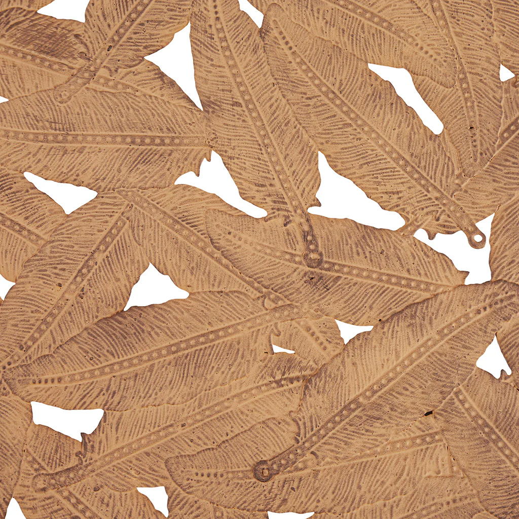 Rossi Textured Feather 3-Piece Metal Disc Wall Decor Set - Image 5
