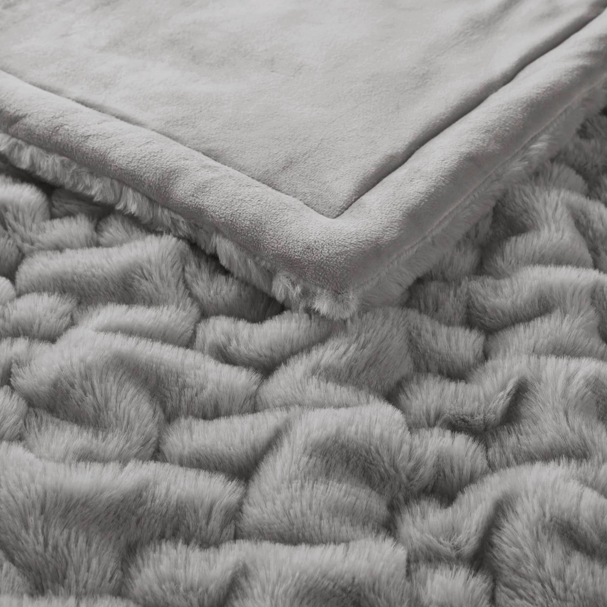 Ruched Fur 100% Polyester Real Tie Dye Throw - Image 13