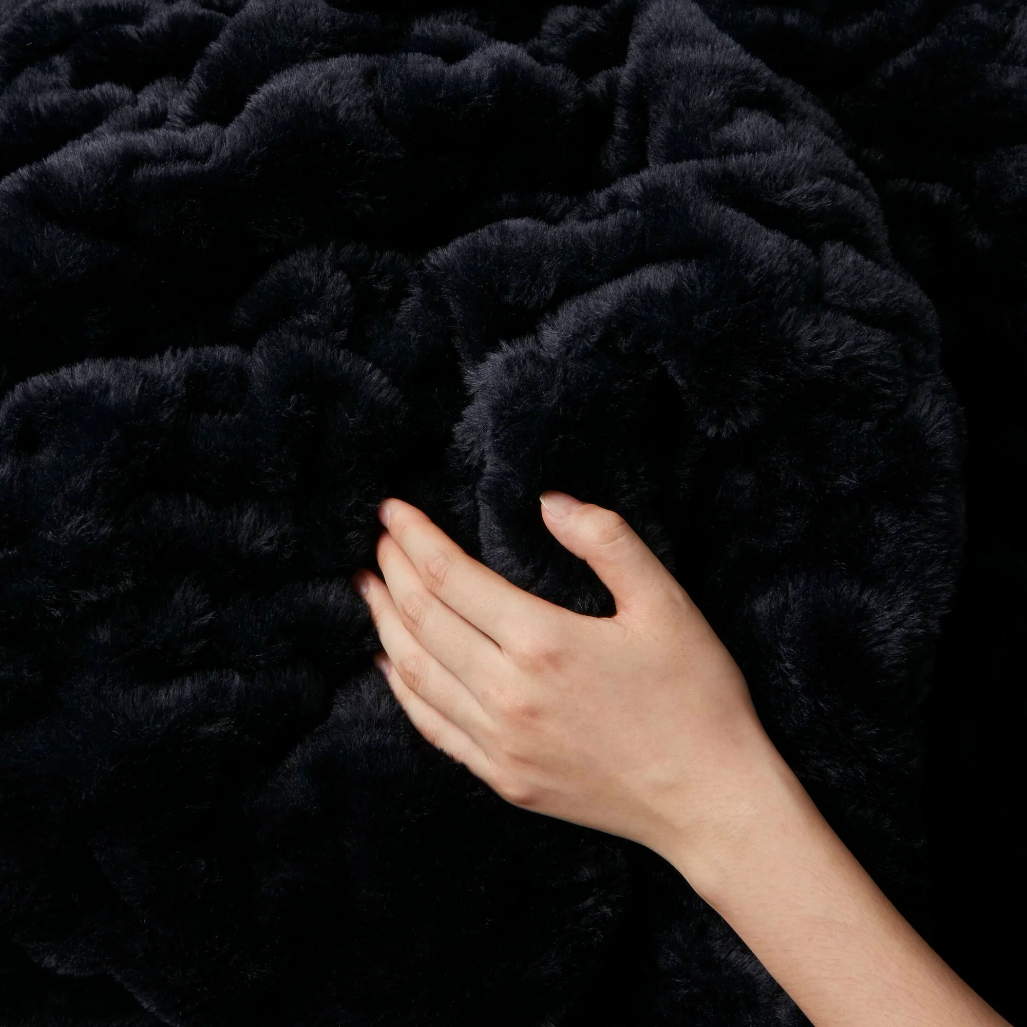 Ruched Fur 100% Polyester Real Tie Dye Throw - Image 47
