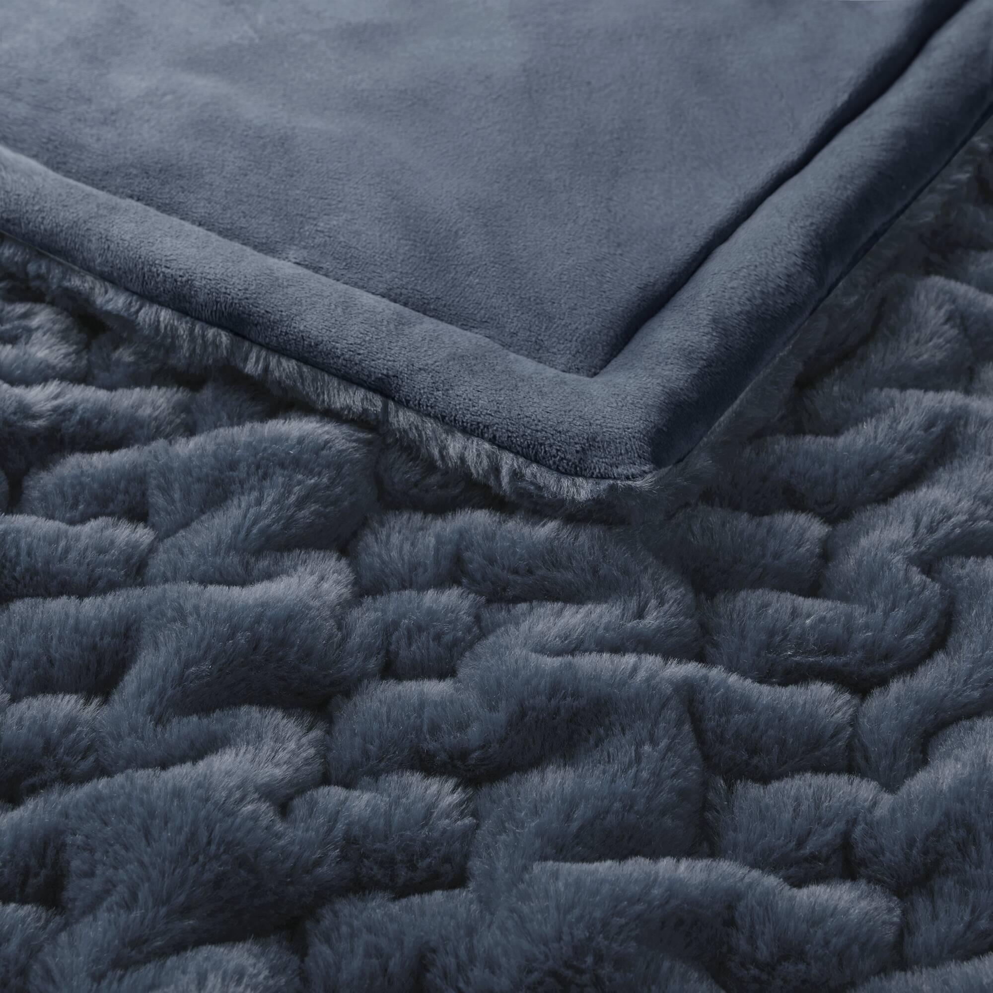 Ruched Fur 100% Polyester Real Tie Dye Throw - Image 62