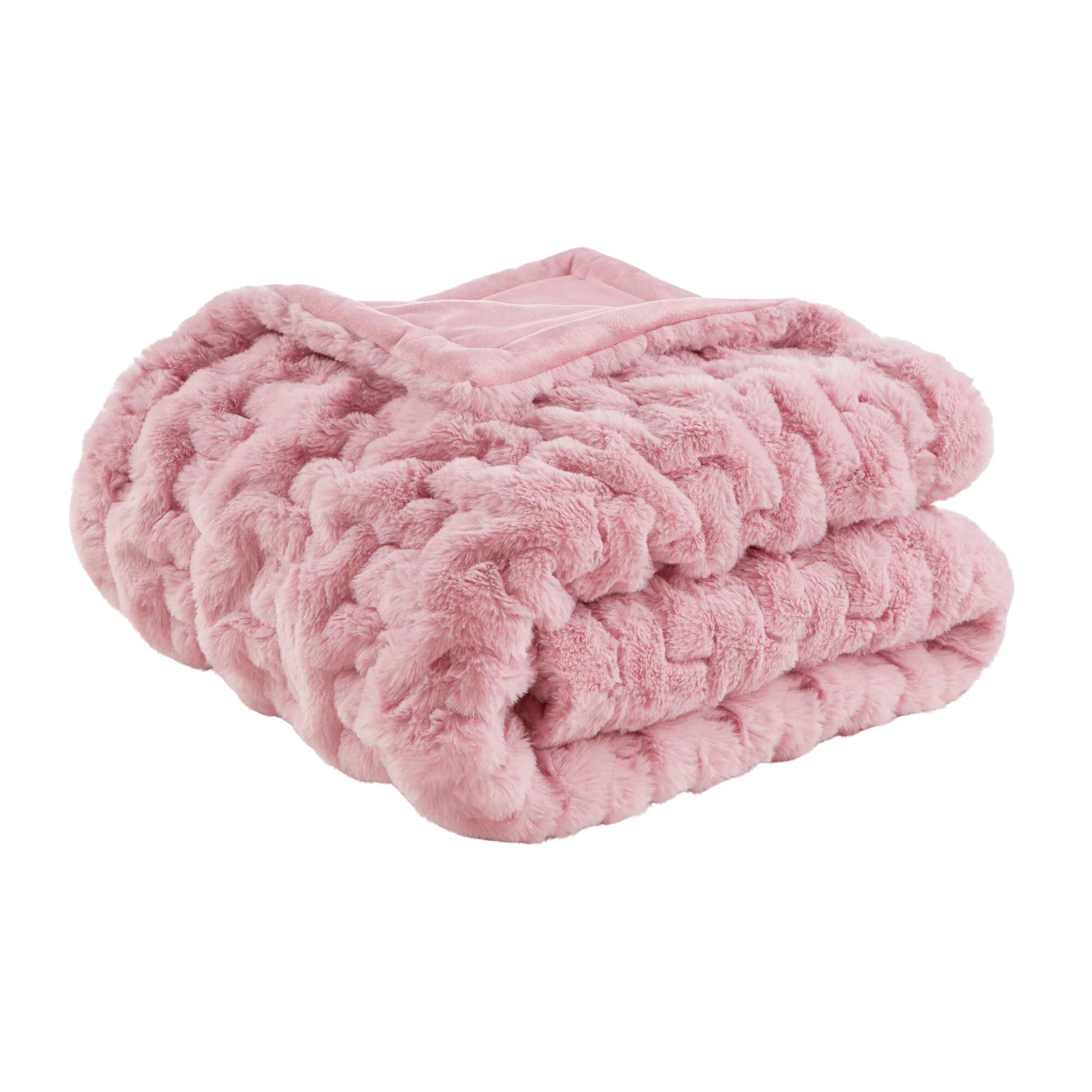 Ruched Fur 100% Polyester Real Tie Dye Throw - Image 91