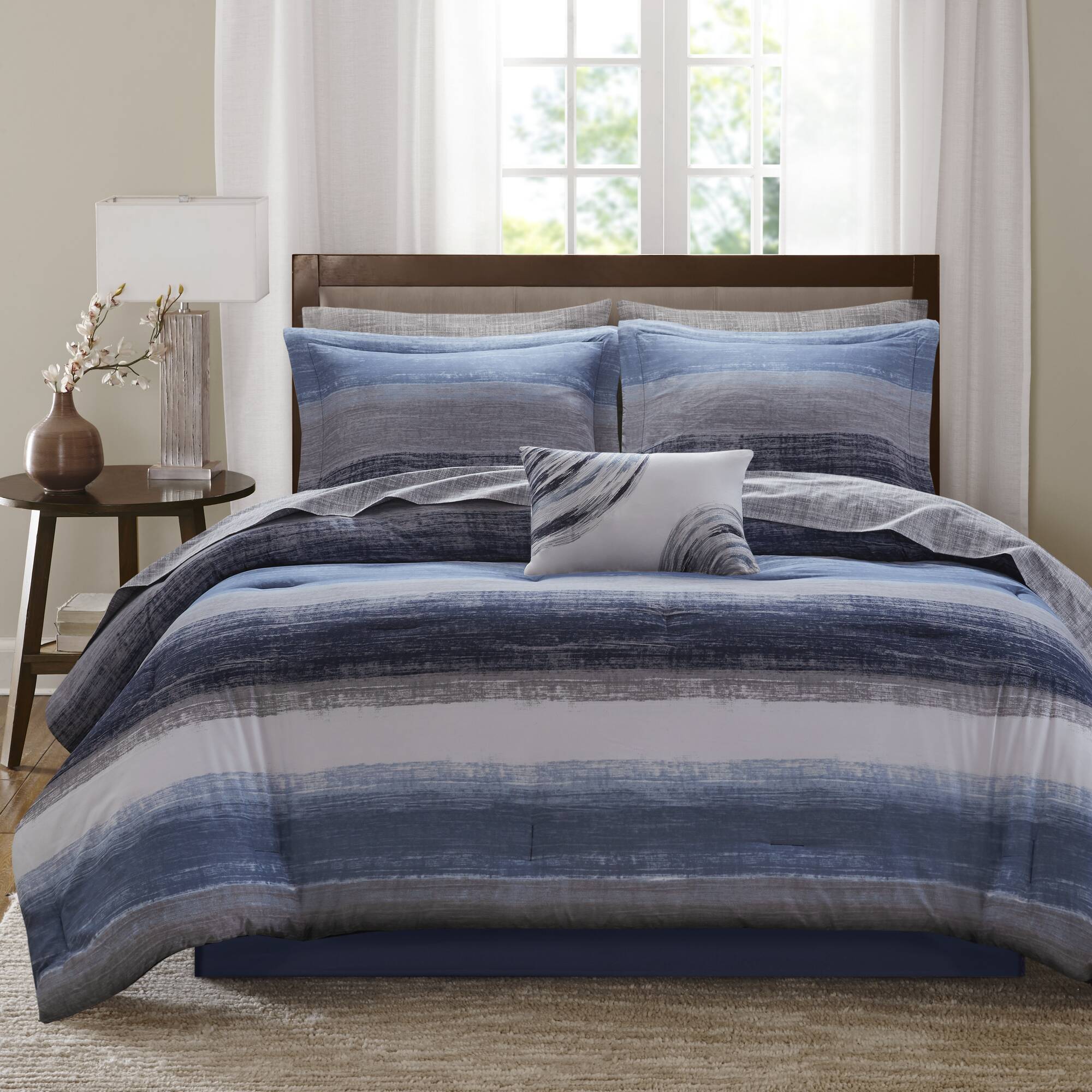 Saben 7-Piece Comforter Set with Cotton Bed Sheets - Image 23
