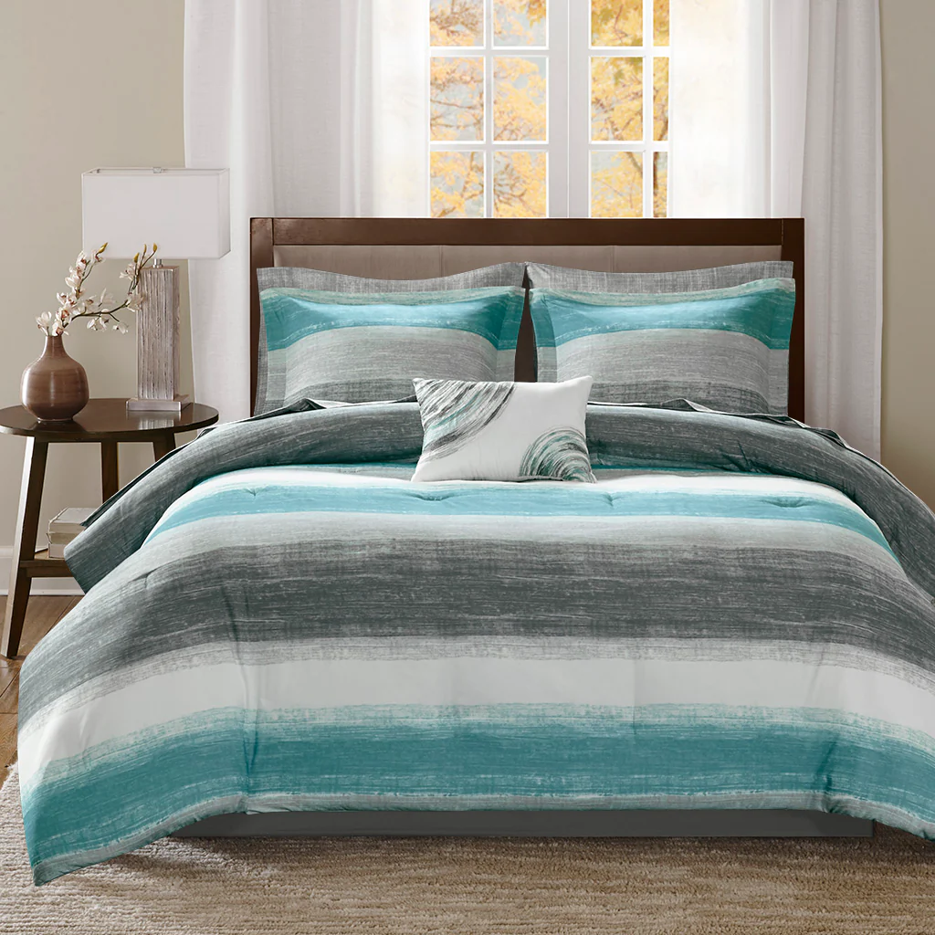 Saben 7-Piece Comforter Set with Cotton Bed Sheets - Image 6