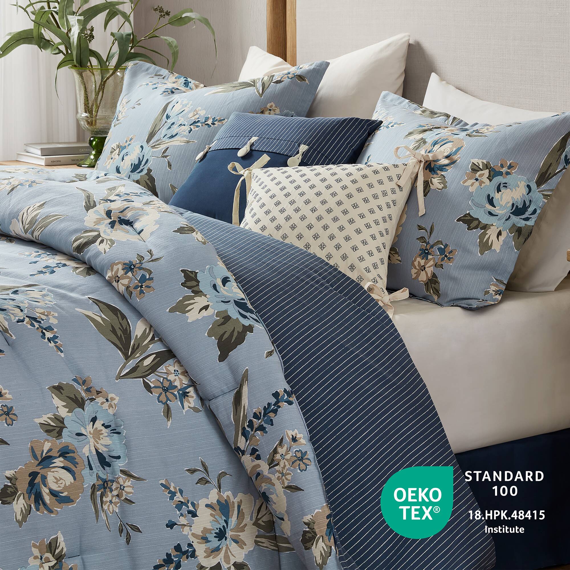 Salara 7-Piece Vintage Floral Comforter Set - Image 14