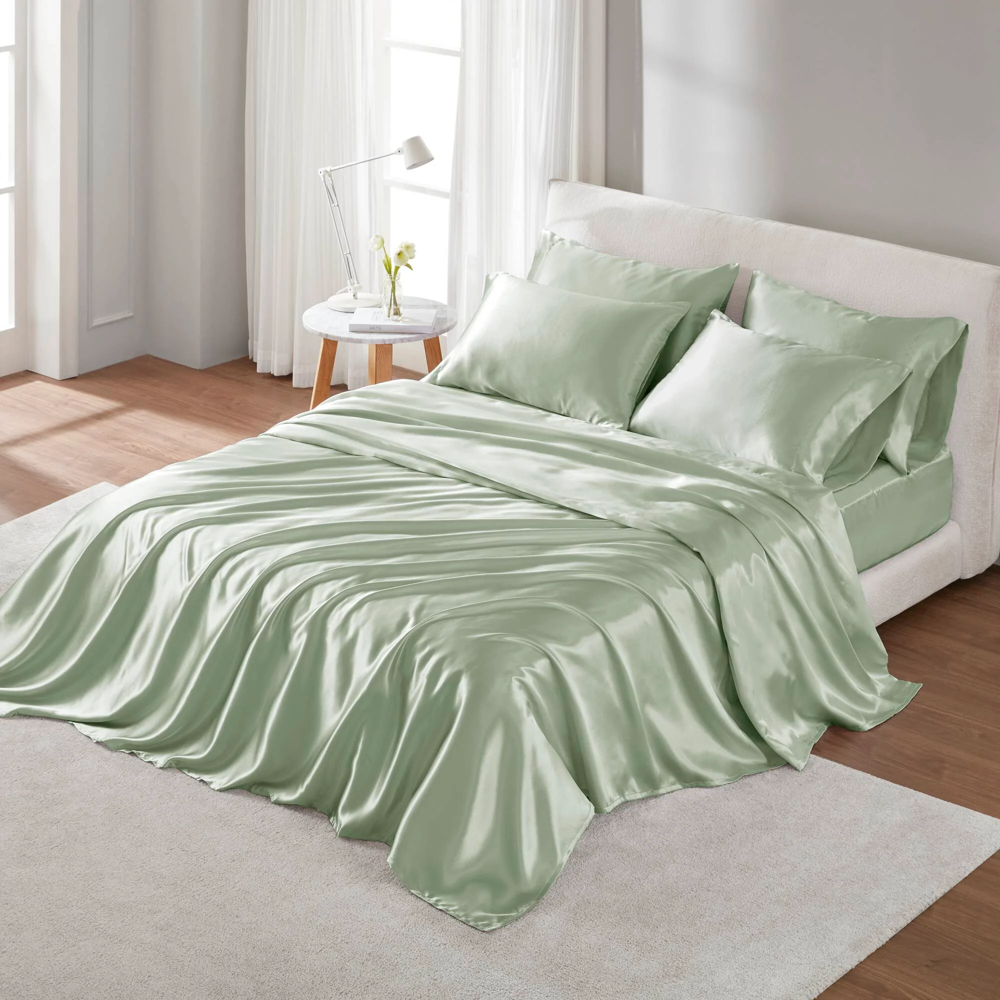 Satin Luxury Sheet Set - Image 22