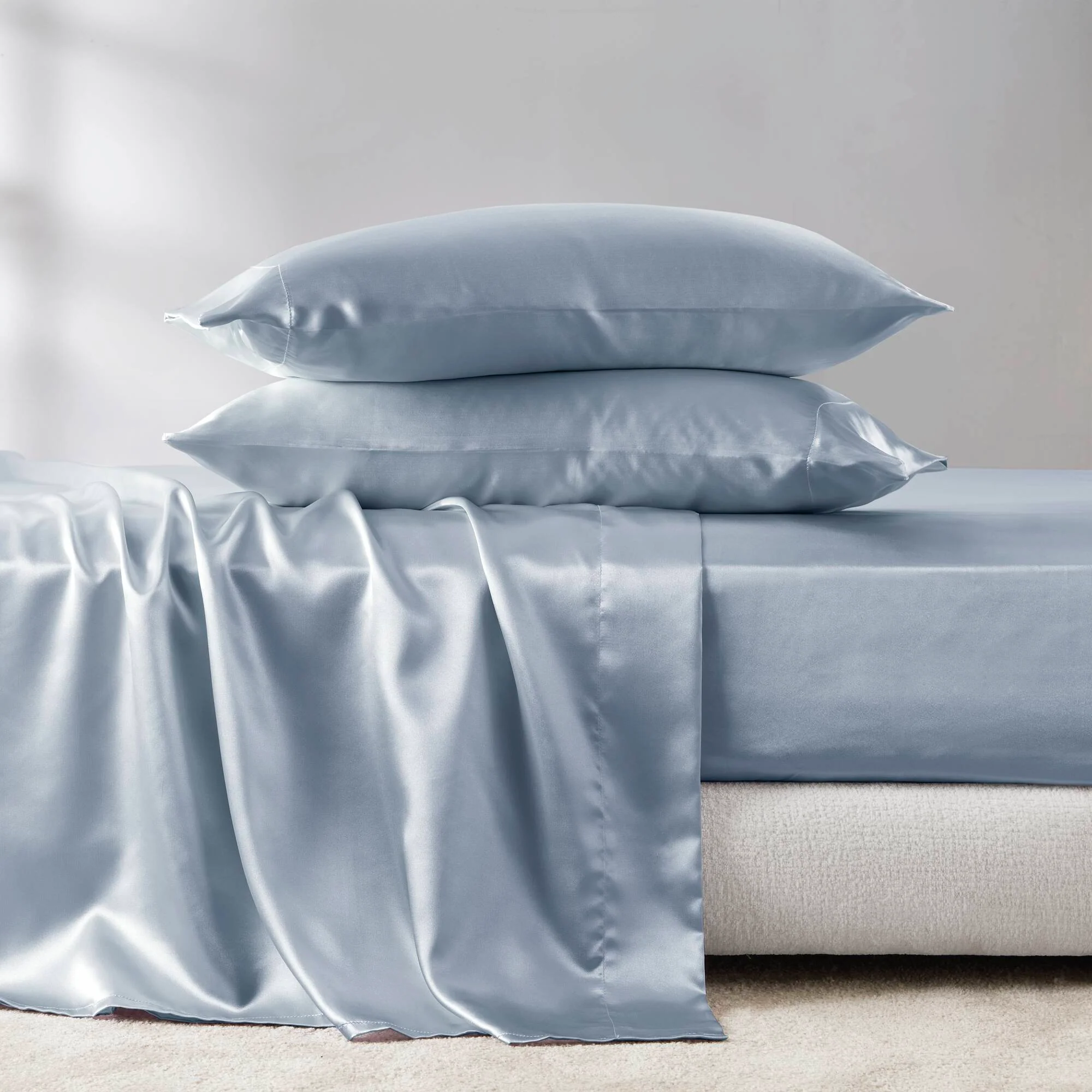 Satin Luxury Sheet Set - Image 56
