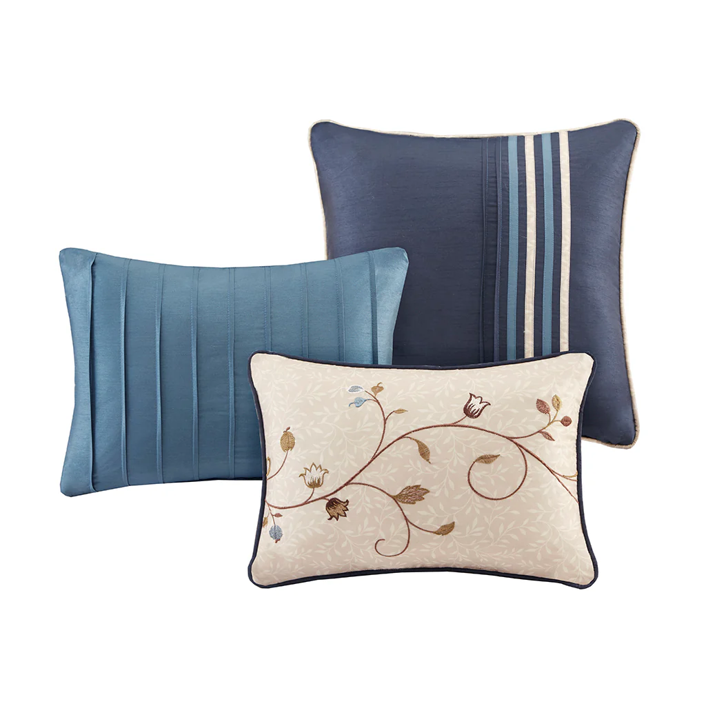 Serene Embroidered 7-Piece Comforter Set - Image 41