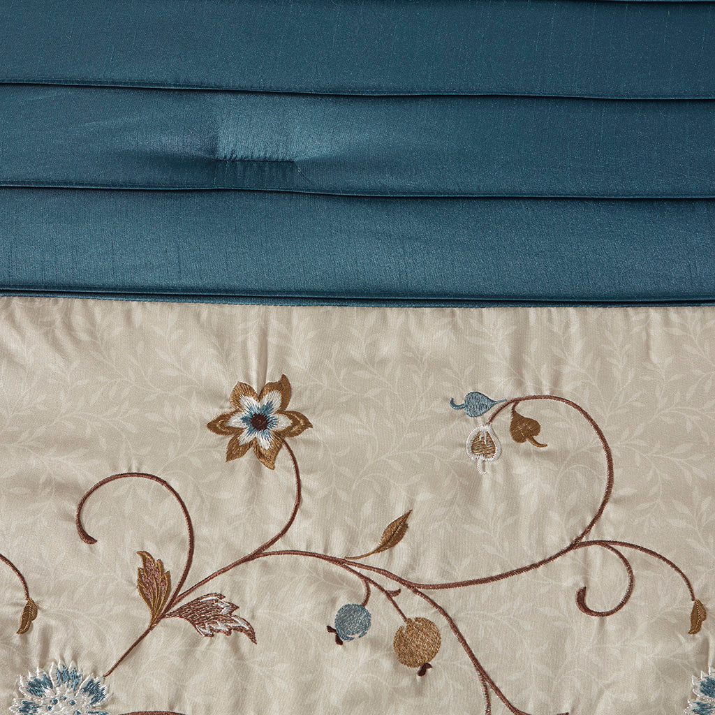 Serene Embroidered 7-Piece Comforter Set - Image 47