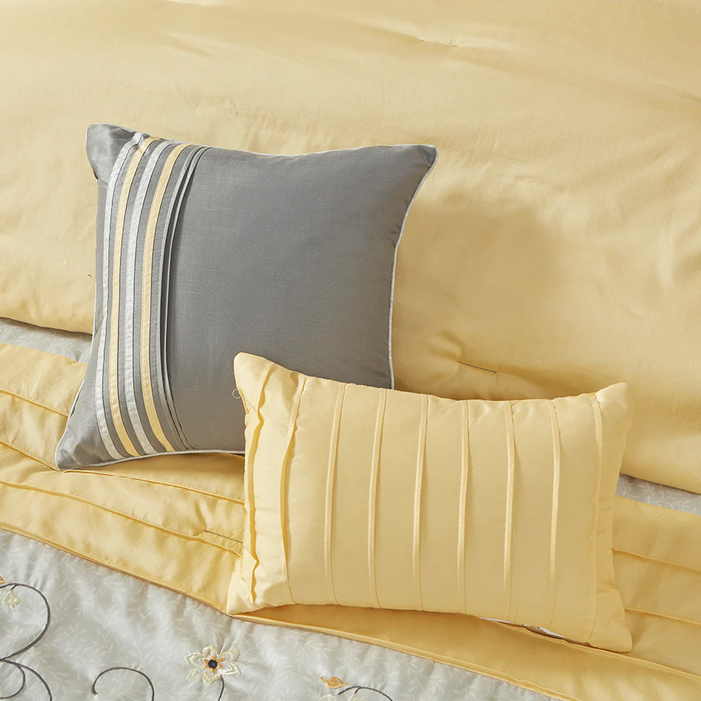 Serene Embroidered 7-Piece Comforter Set - Image 53