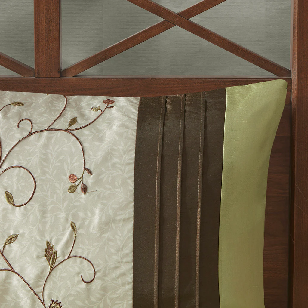Serene Embroidered 7-Piece Comforter Set - Image 56