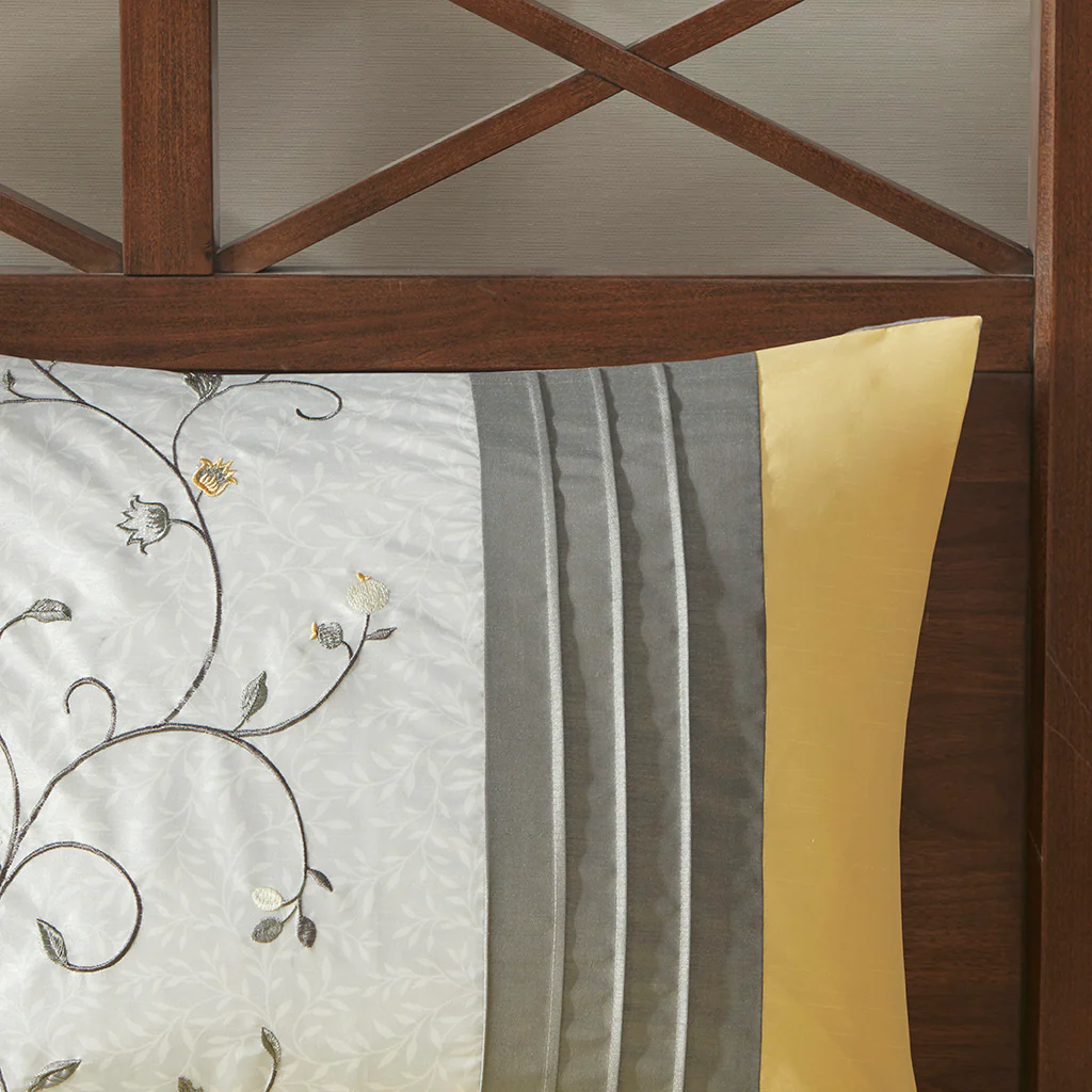 Serene Embroidered 7-Piece Comforter Set - Image 63