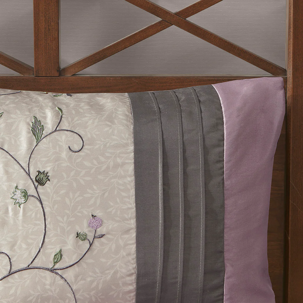 Serene Embroidered 7-Piece Comforter Set - Image 64