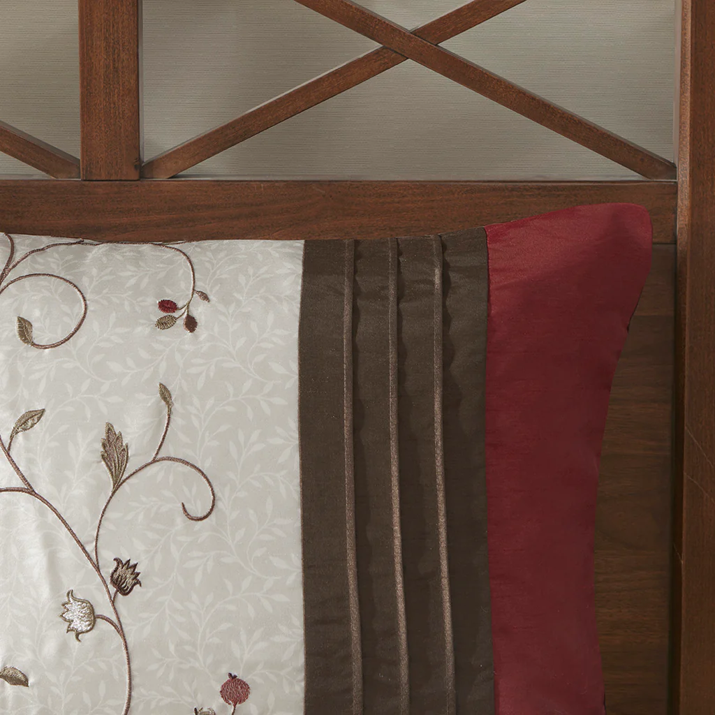 Serene Embroidered 7-Piece Comforter Set - Image 65