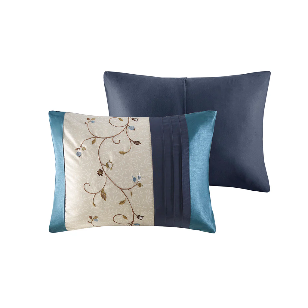 Serene Embroidered 7-Piece Comforter Set - Image 77