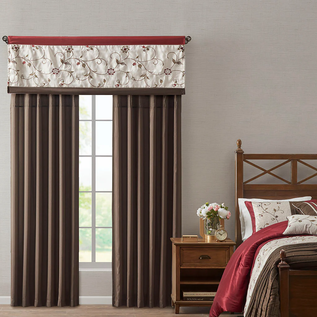 Serene Embroidered Curtain Panel - Image 32