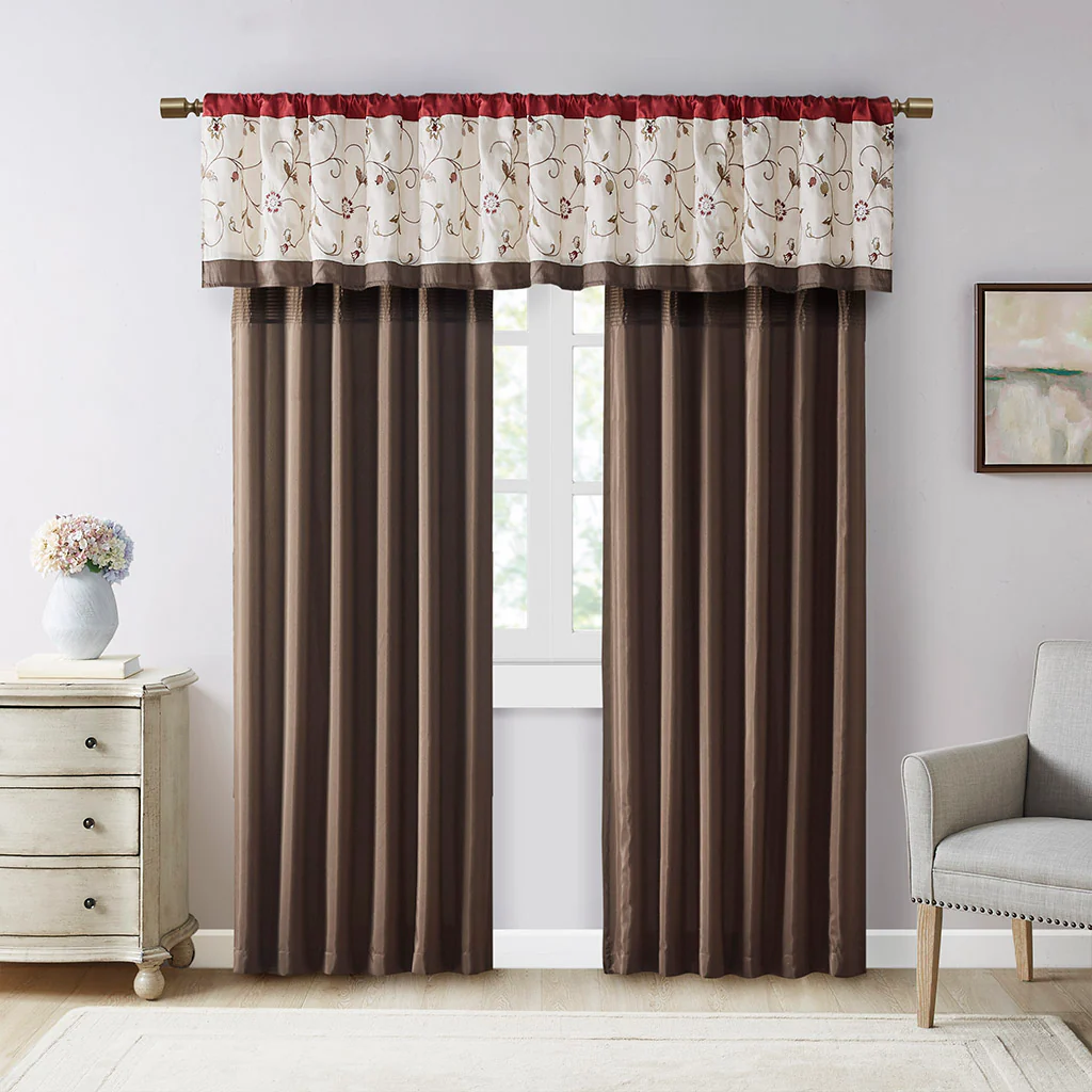 Serene Embroidered Curtain Panel - Image 36