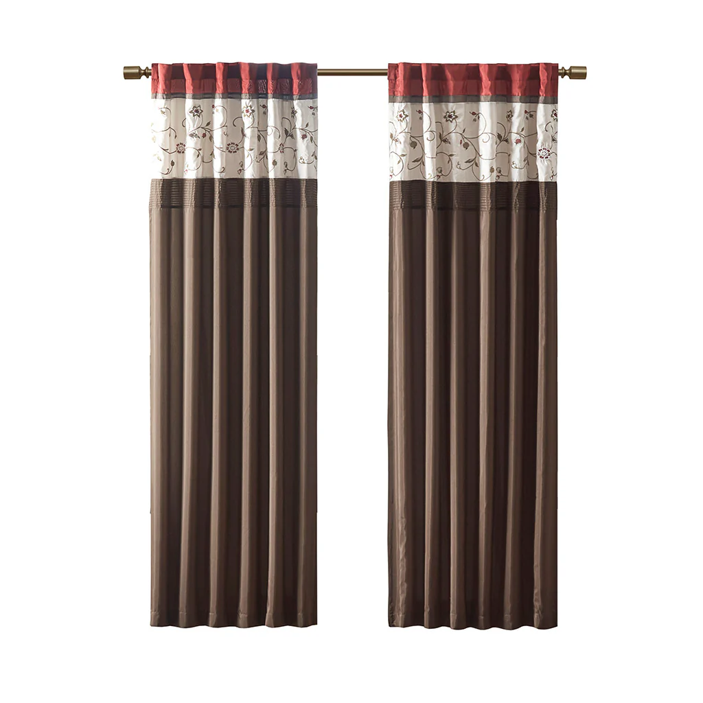 Serene Embroidered Curtain Panel - Image 39
