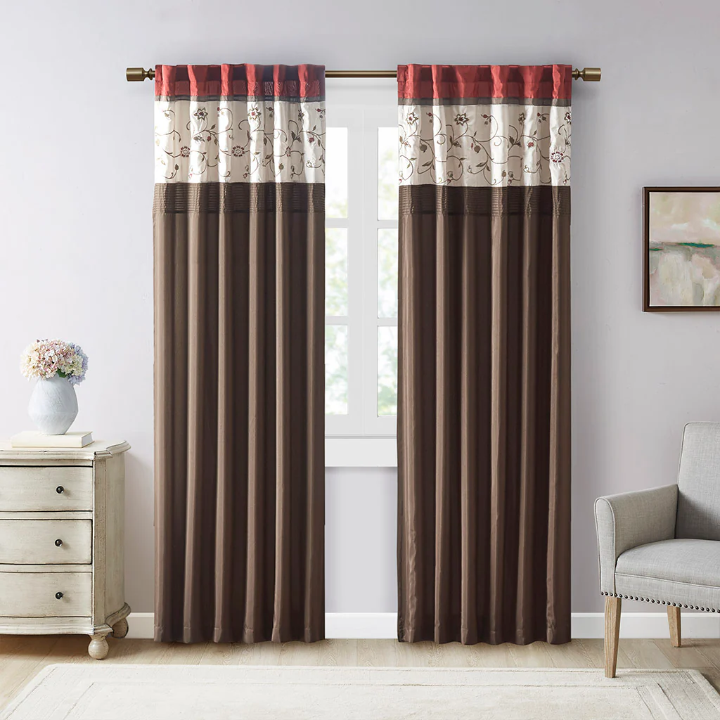 Serene Embroidered Curtain Panel - Image 41