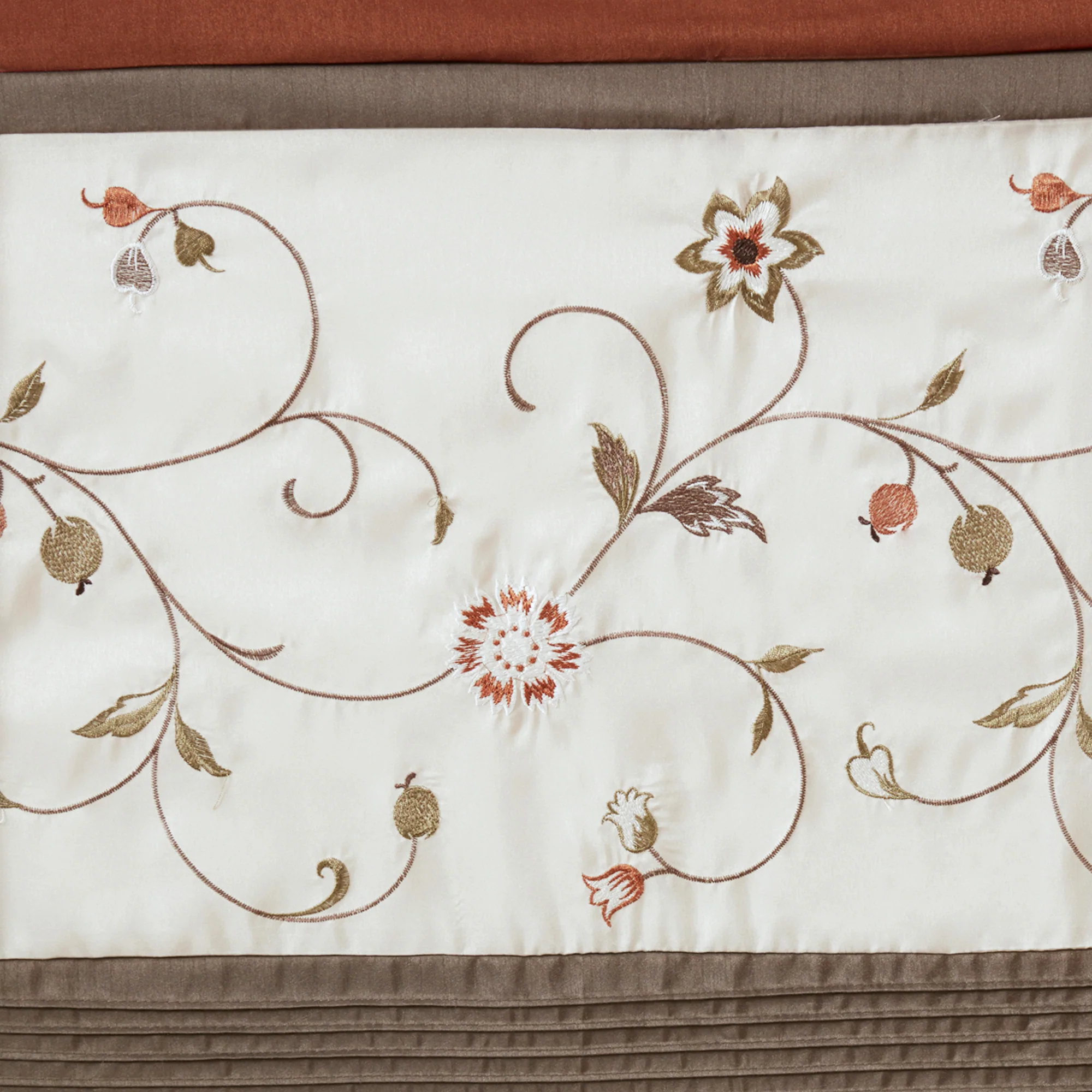 Serene Embroidered Curtain Panel - Image 5