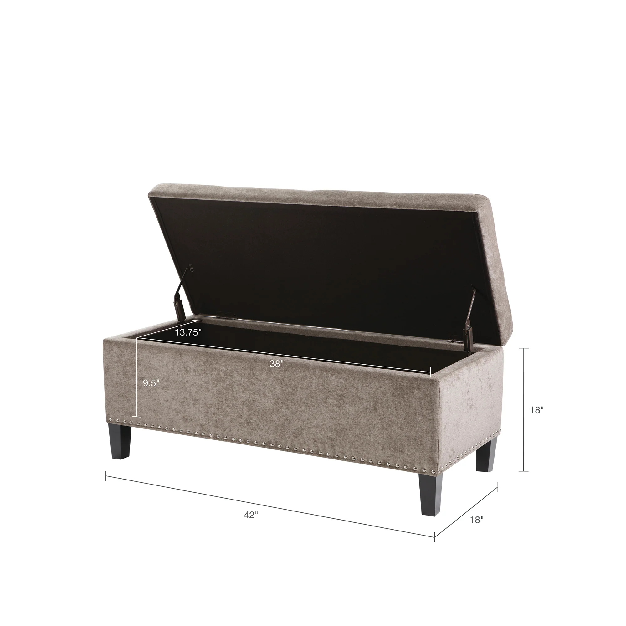 Shandra II Tufted Top Soft Close Storage Bench - Image 21