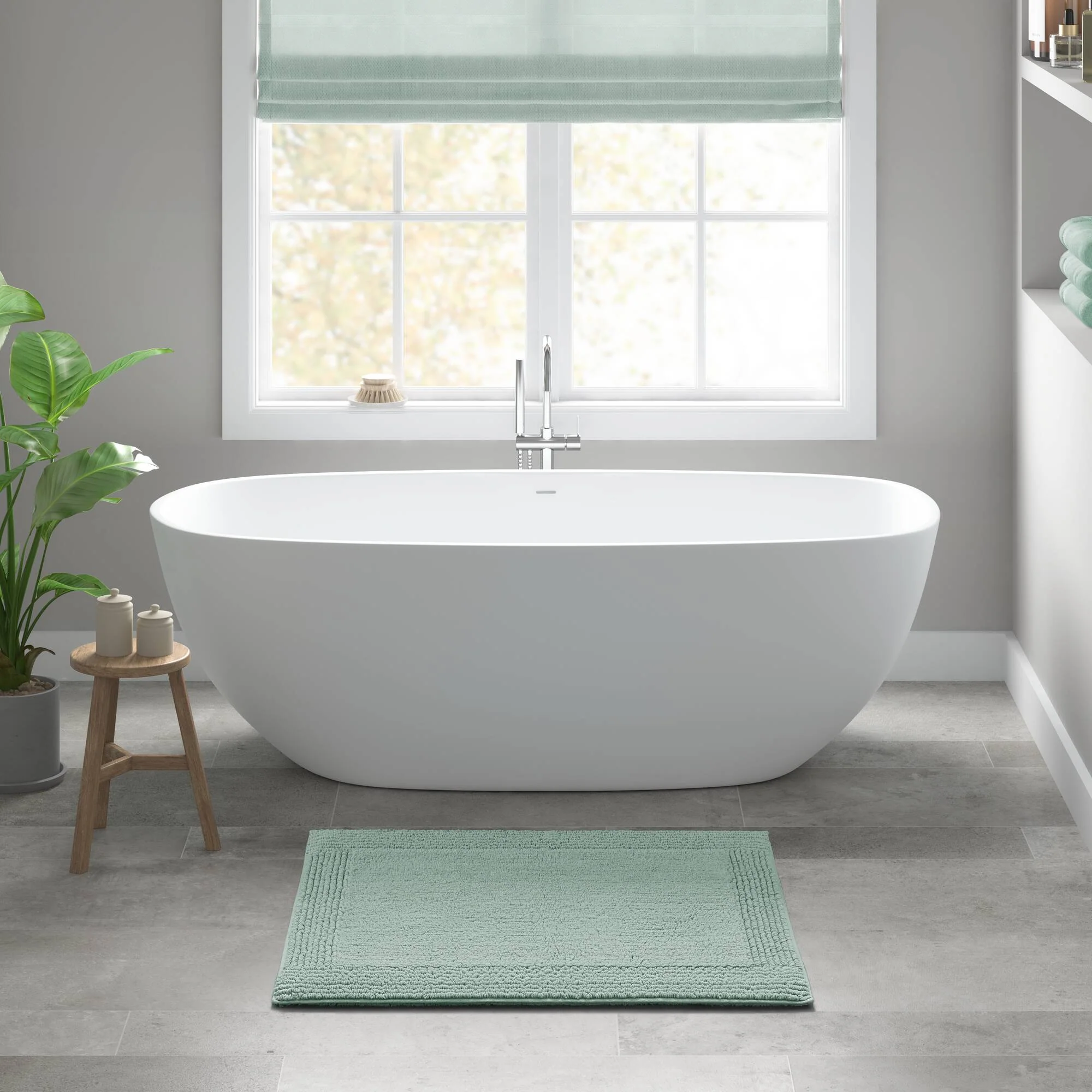Splendor 100% Cotton Tufted 3000 GSM Reversible Bath Rug - Image 104