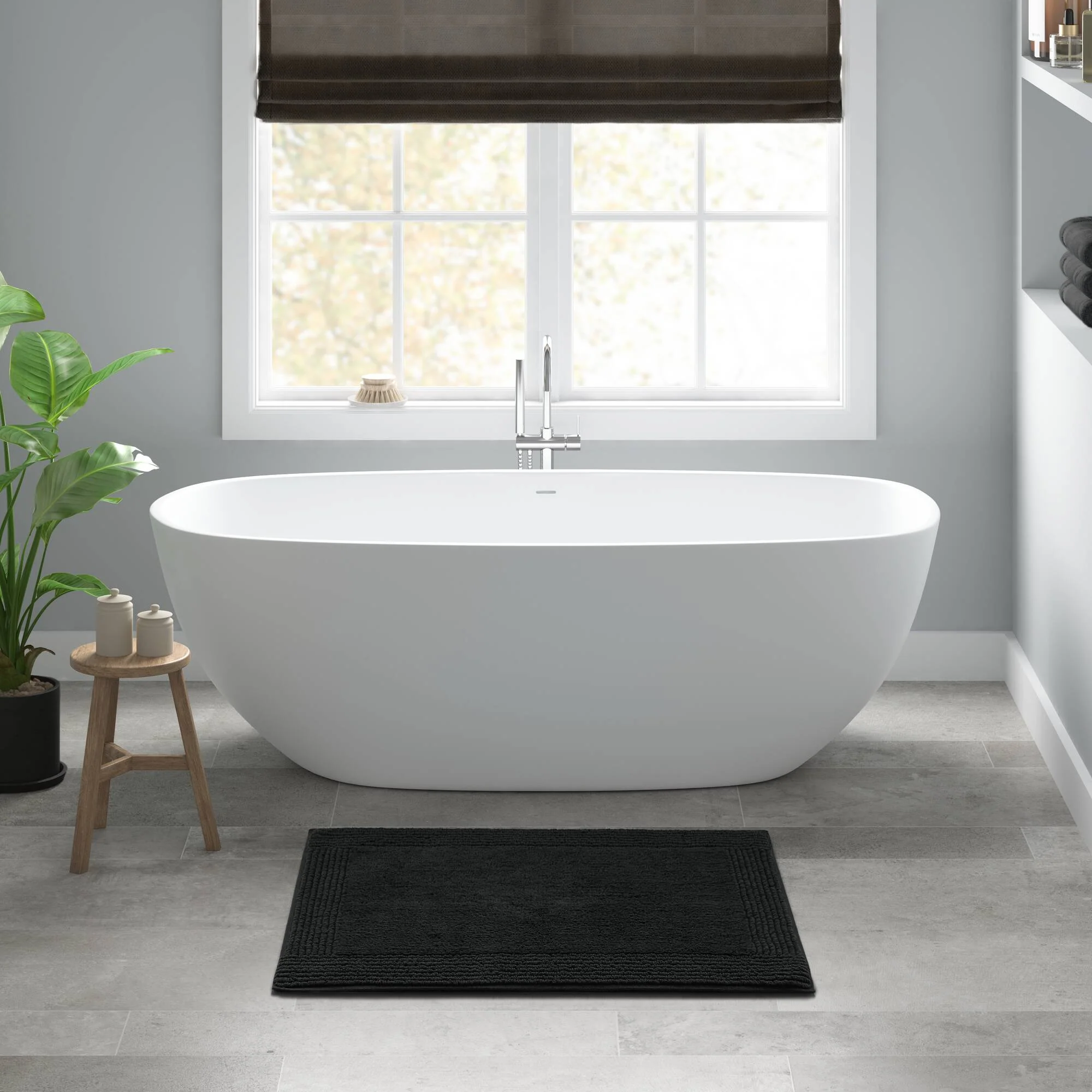 Splendor 100% Cotton Tufted 3000 GSM Reversible Bath Rug - Image 119