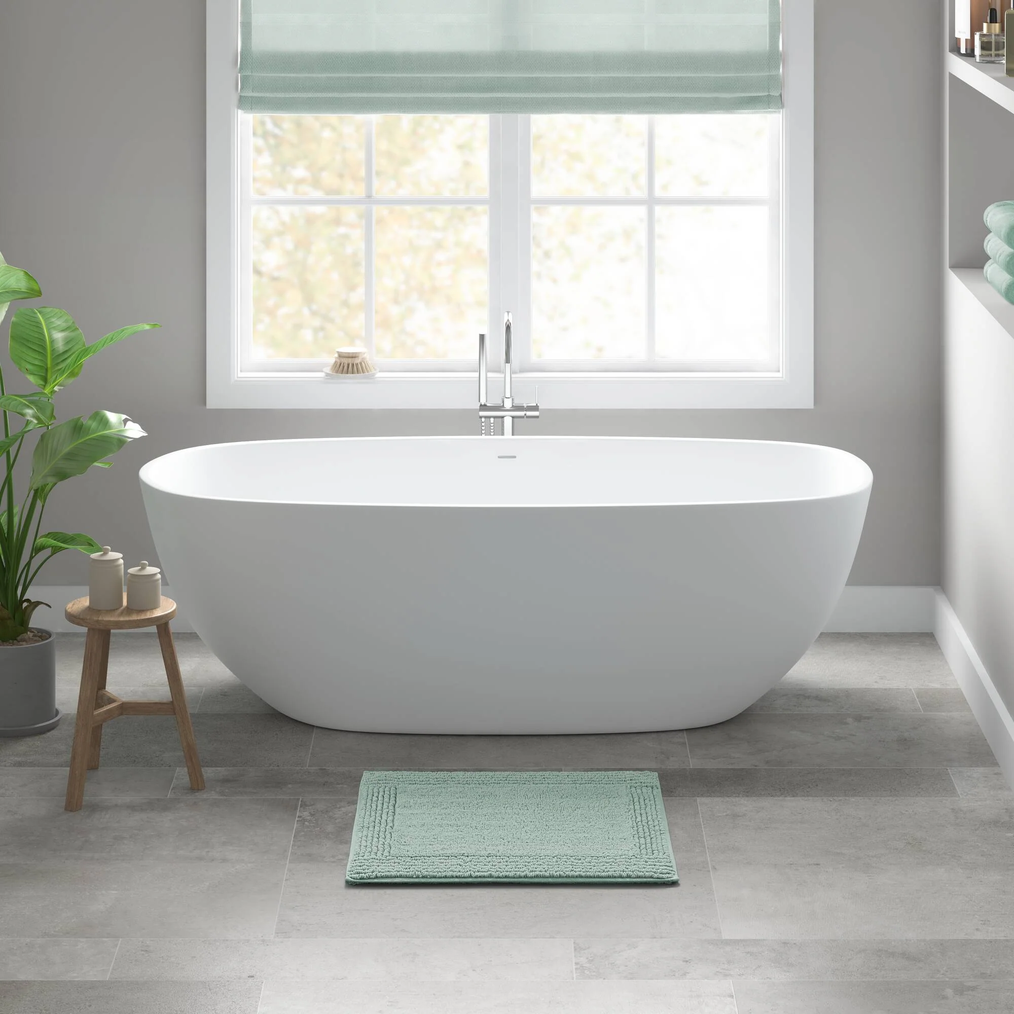 Splendor 100% Cotton Tufted 3000 GSM Reversible Bath Rug - Image 132