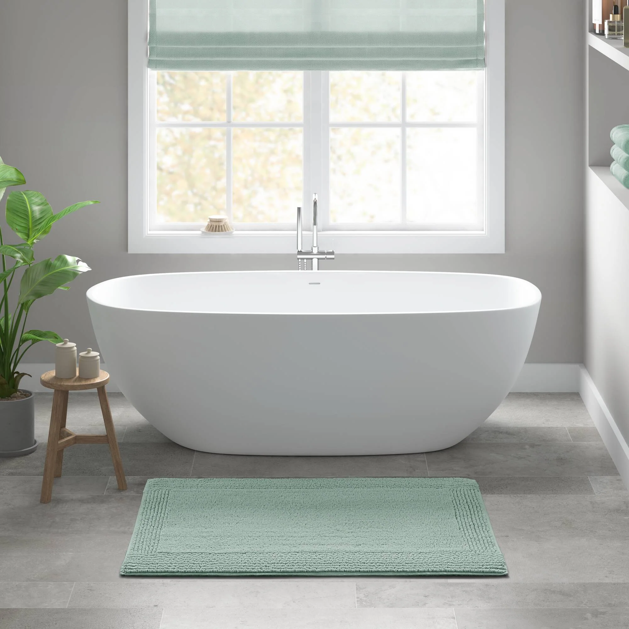 Splendor 100% Cotton Tufted 3000 GSM Reversible Bath Rug - Image 135