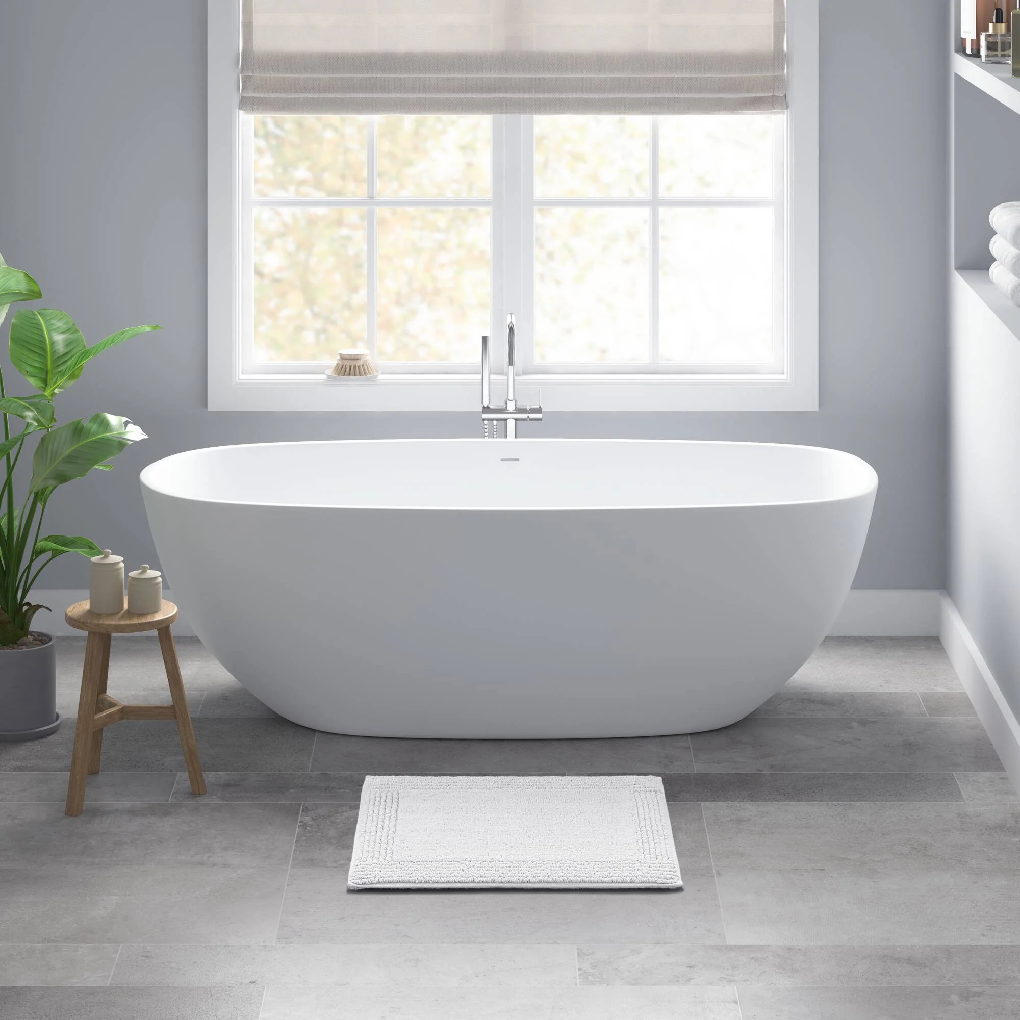 Splendor 100% Cotton Tufted 3000 GSM Reversible Bath Rug - Image 17