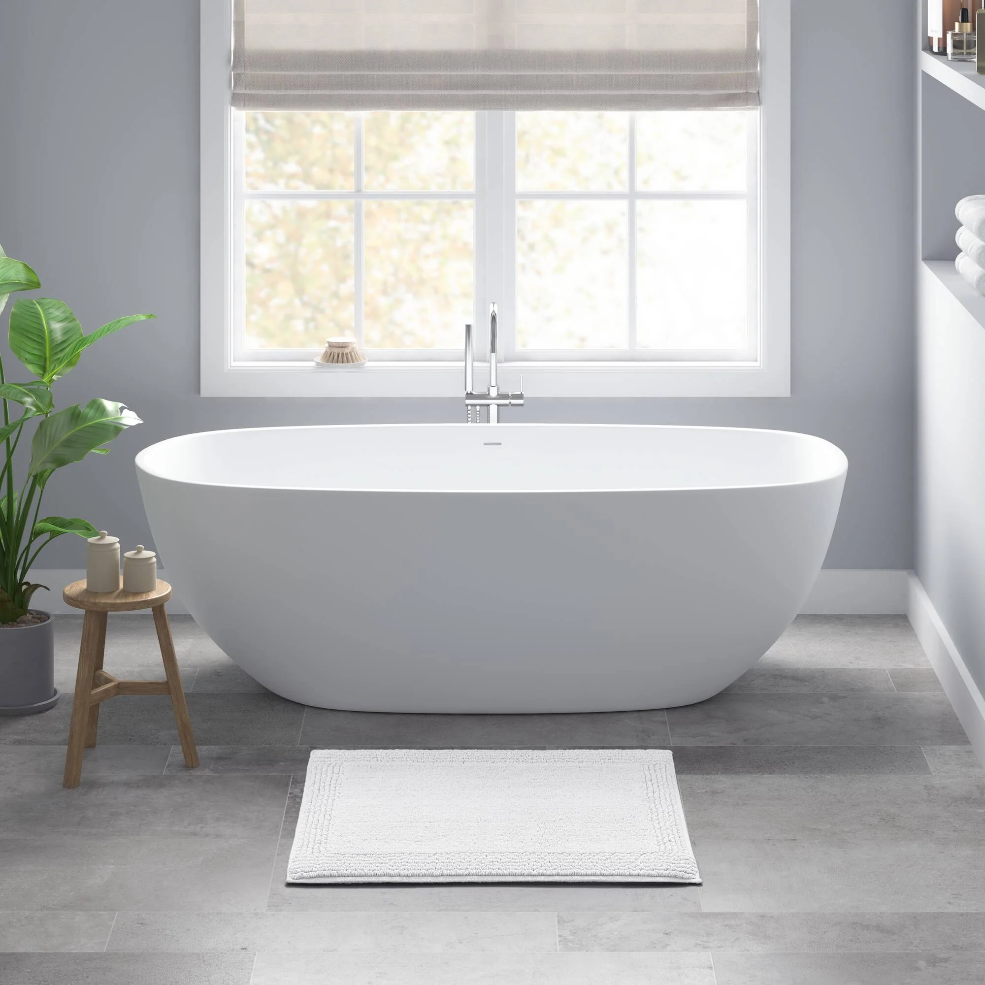 Splendor 100% Cotton Tufted 3000 GSM Reversible Bath Rug - Image 18