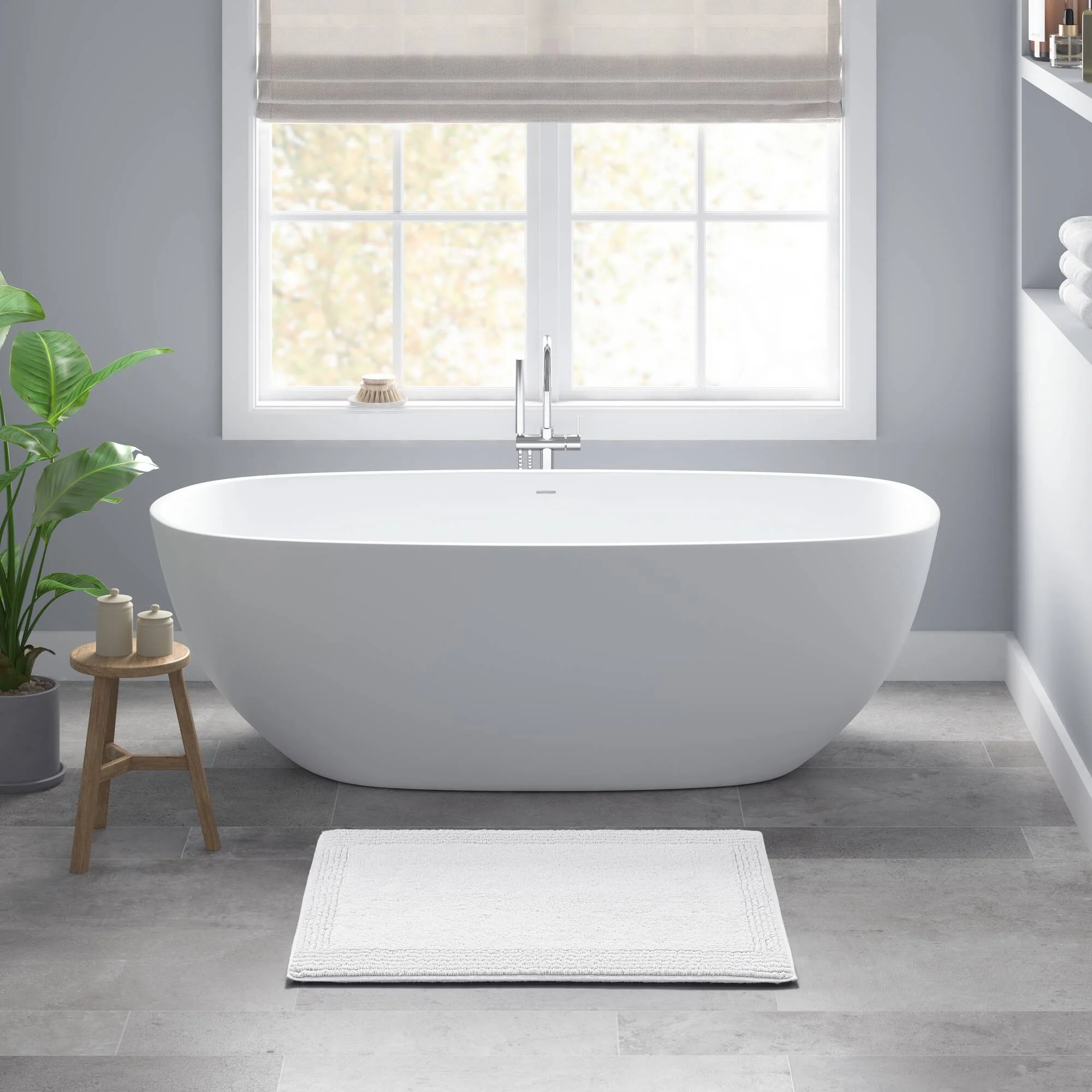 Splendor 100% Cotton Tufted 3000 GSM Reversible Bath Rug - Image 19