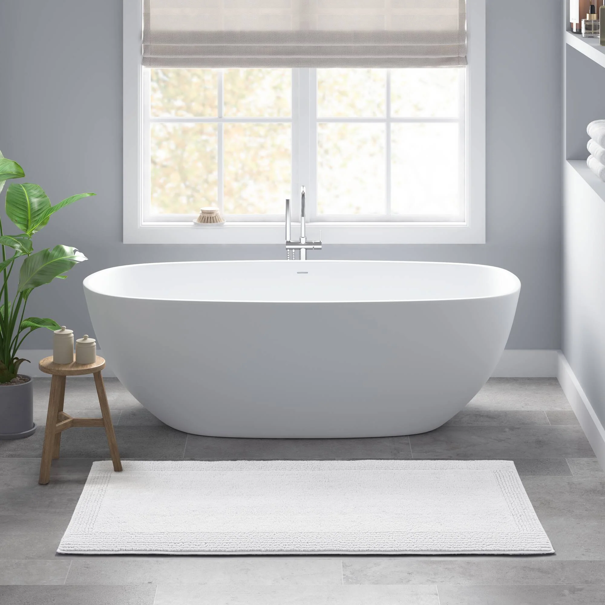 Splendor 100% Cotton Tufted 3000 GSM Reversible Bath Rug - Image 22