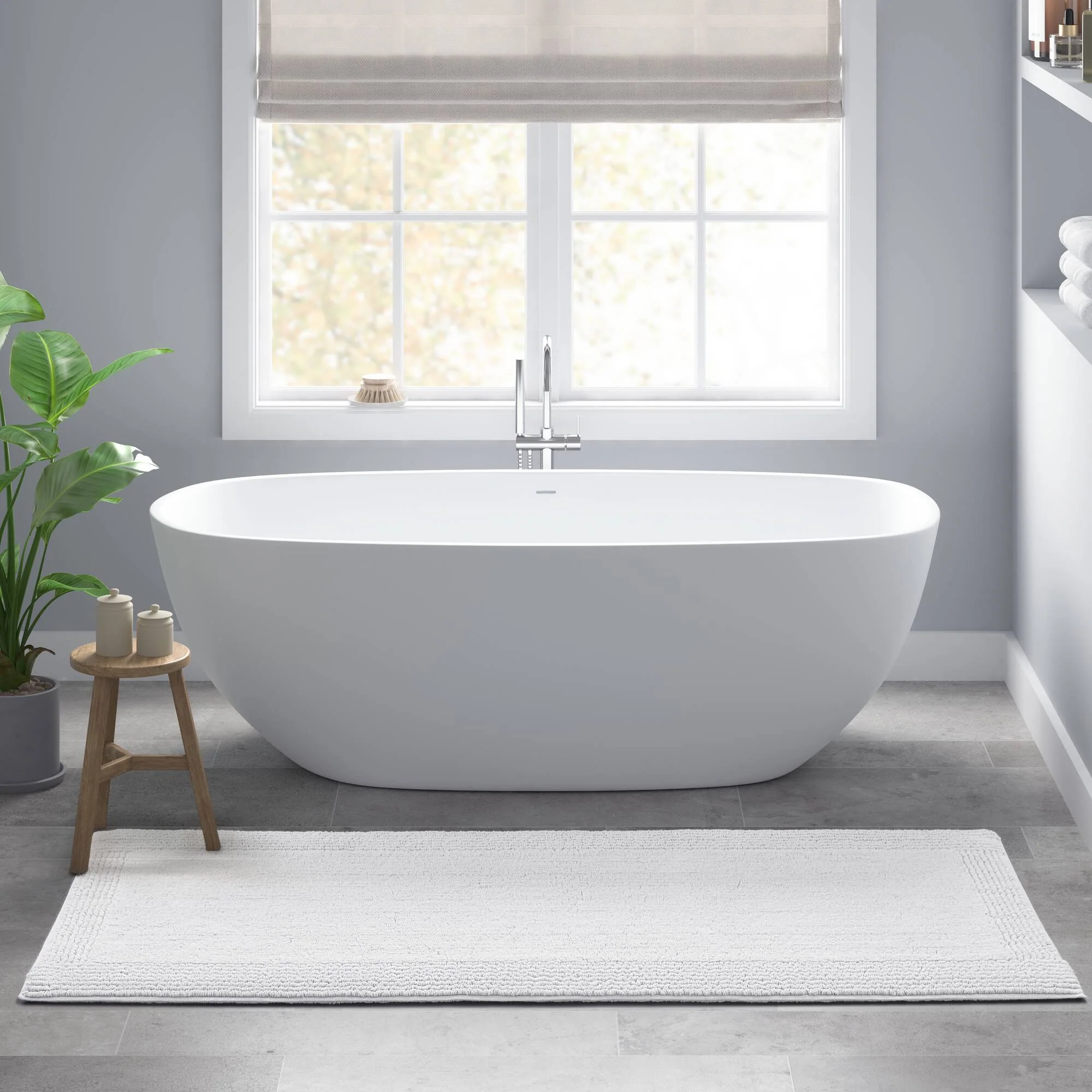 Splendor 100% Cotton Tufted 3000 GSM Reversible Bath Rug - Image 23