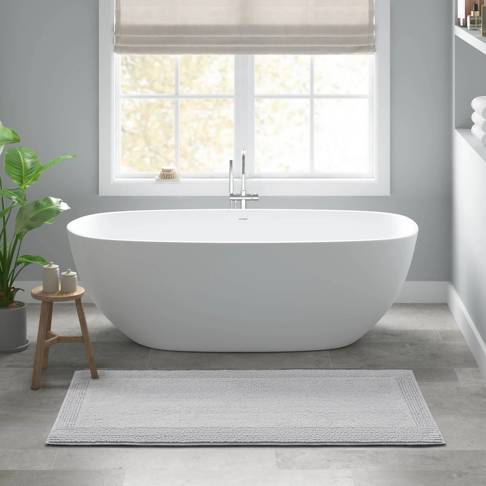 Splendor 100% Cotton Tufted 3000 GSM Reversible Bath Rug - Image 56