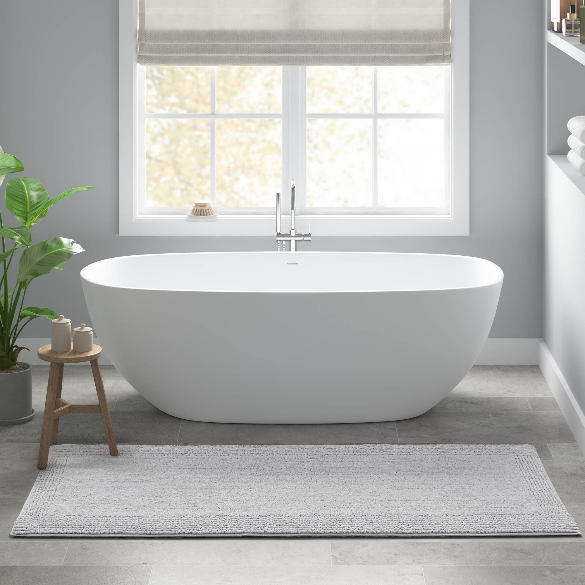 Splendor 100% Cotton Tufted 3000 GSM Reversible Bath Rug - Image 57