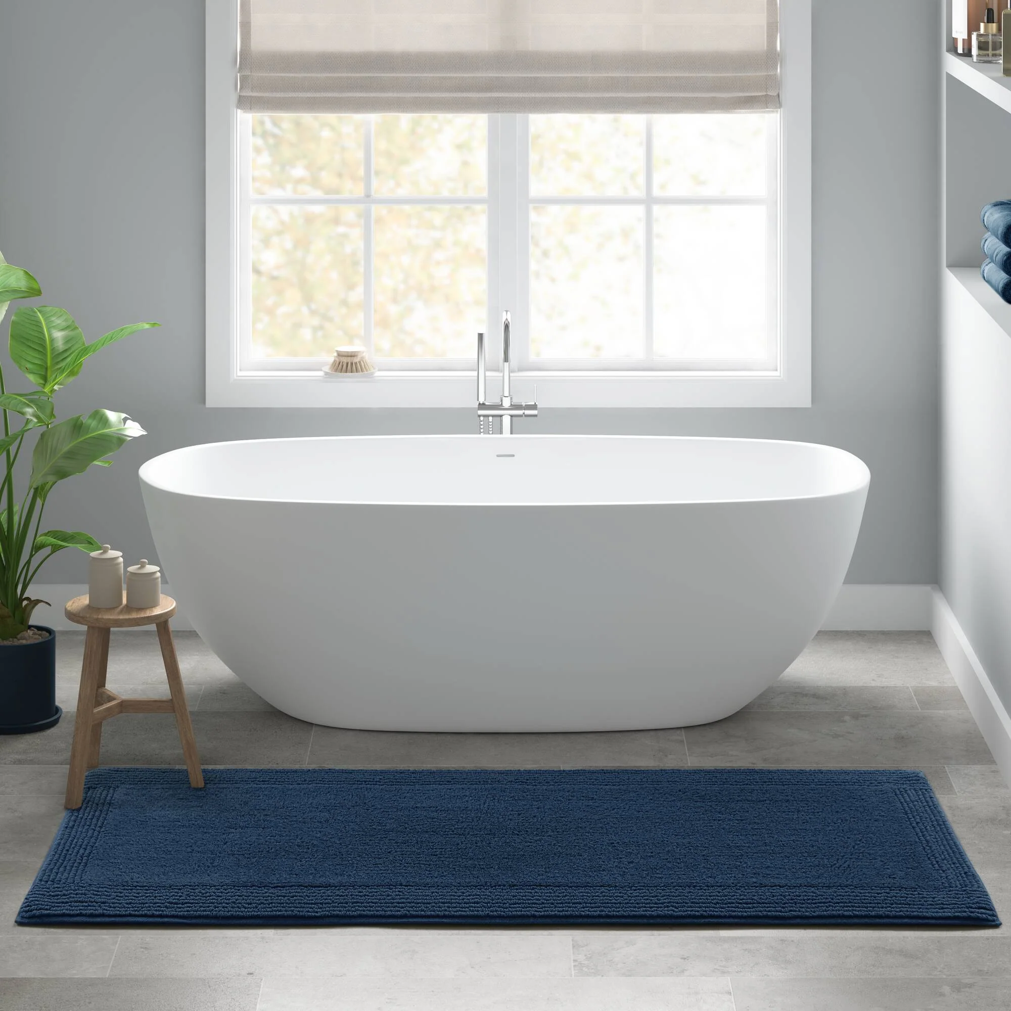 Splendor 100% Cotton Tufted 3000 GSM Reversible Bath Rug - Image 7